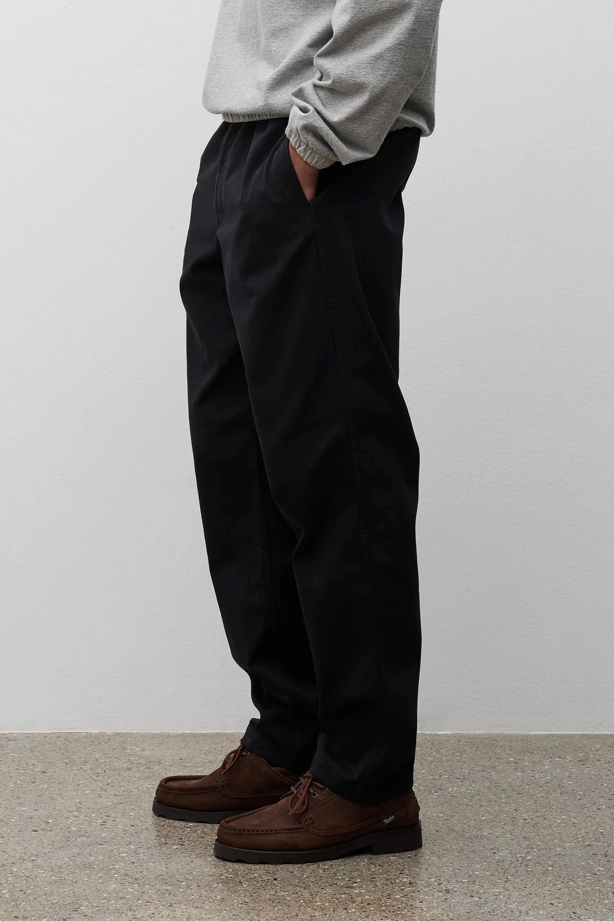 Trysil Regular Organic Stretch Twill Trouser Black_3