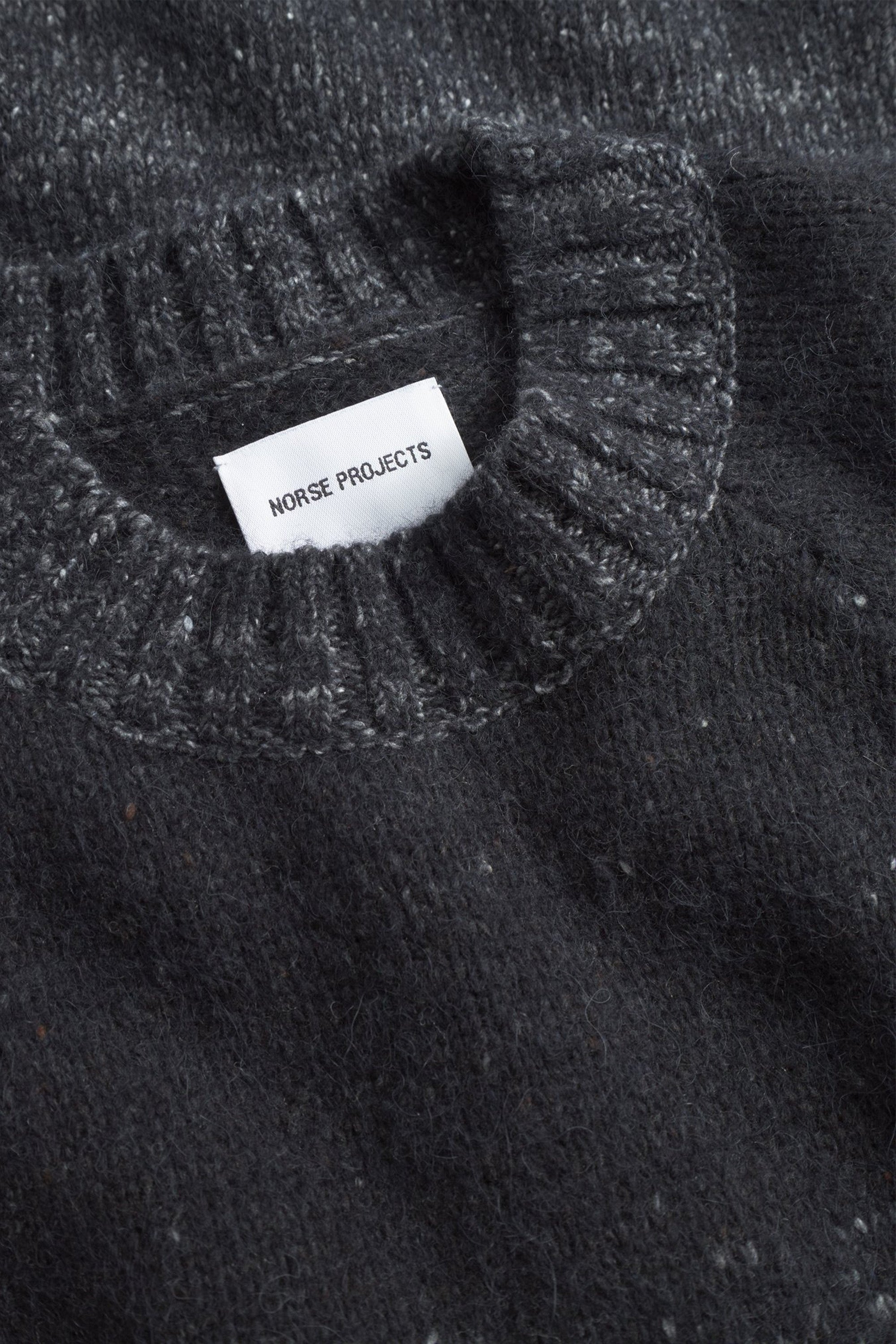 Ulf Fairisle Sweater Dark Grey Melange