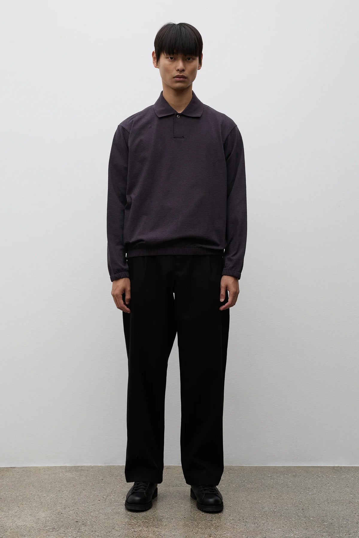 Volda Pleated Cotton Twill Trouser Beech Green