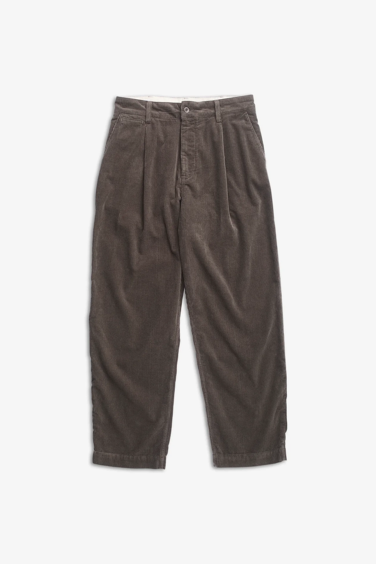 Volda Pleated Wide Wale Corduroy Trouser Beluga