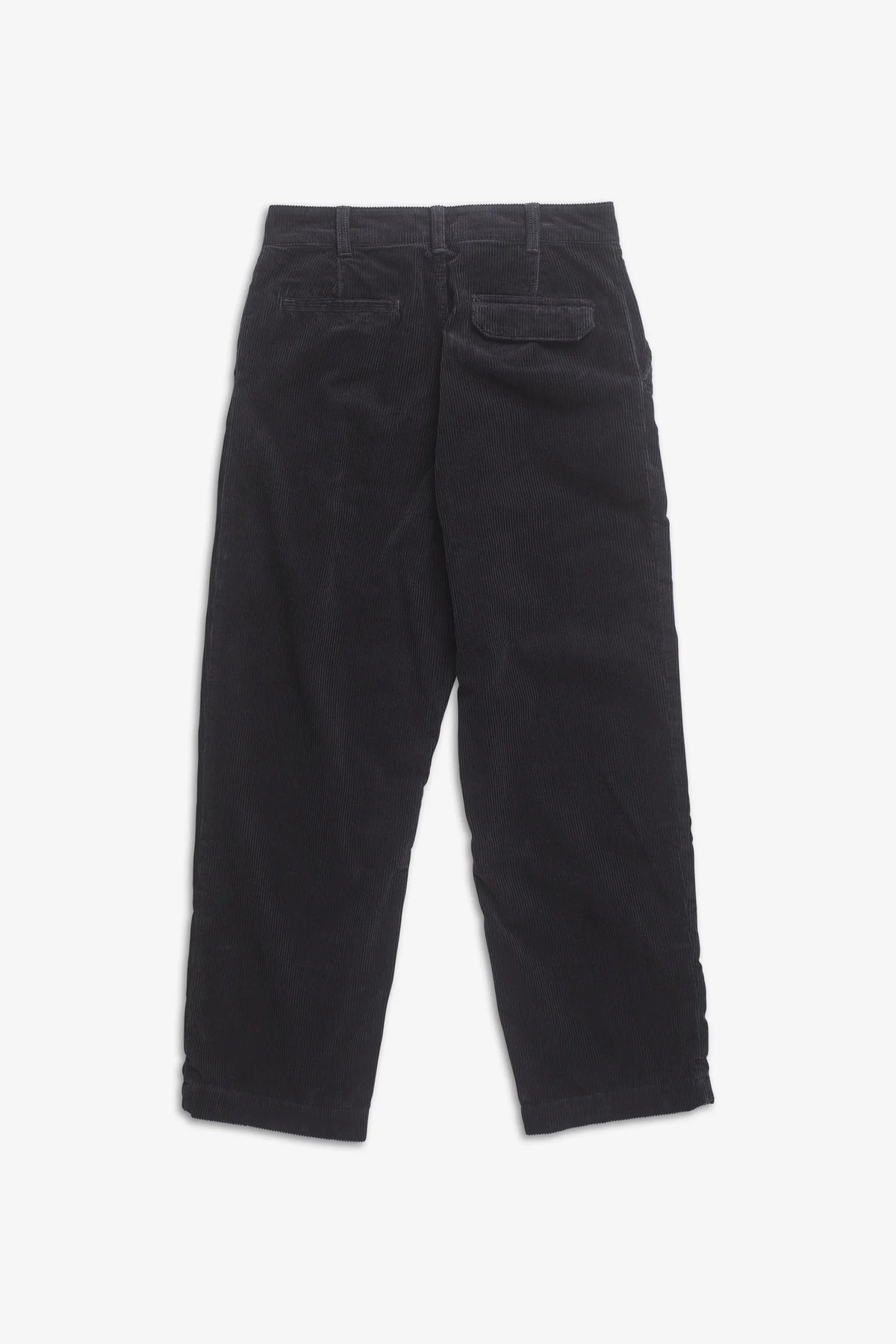 Volda Pleated Wide Wale Corduroy Trouser Dark Navy_4