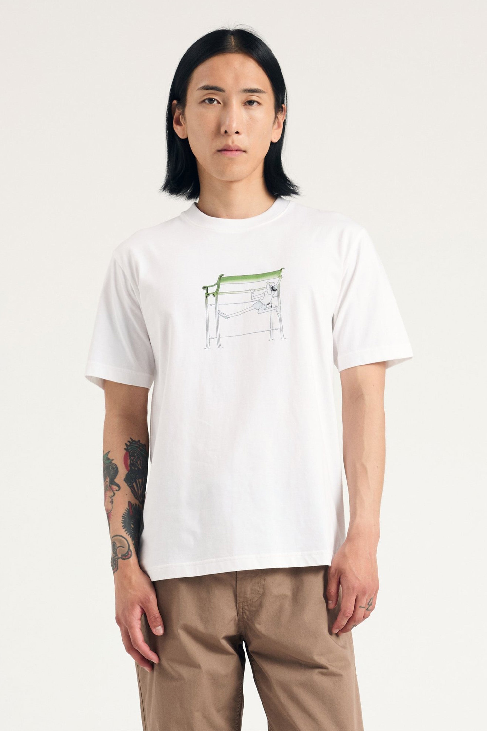 Norse x Daniel Frost Map Master Print T-Shirt White_1