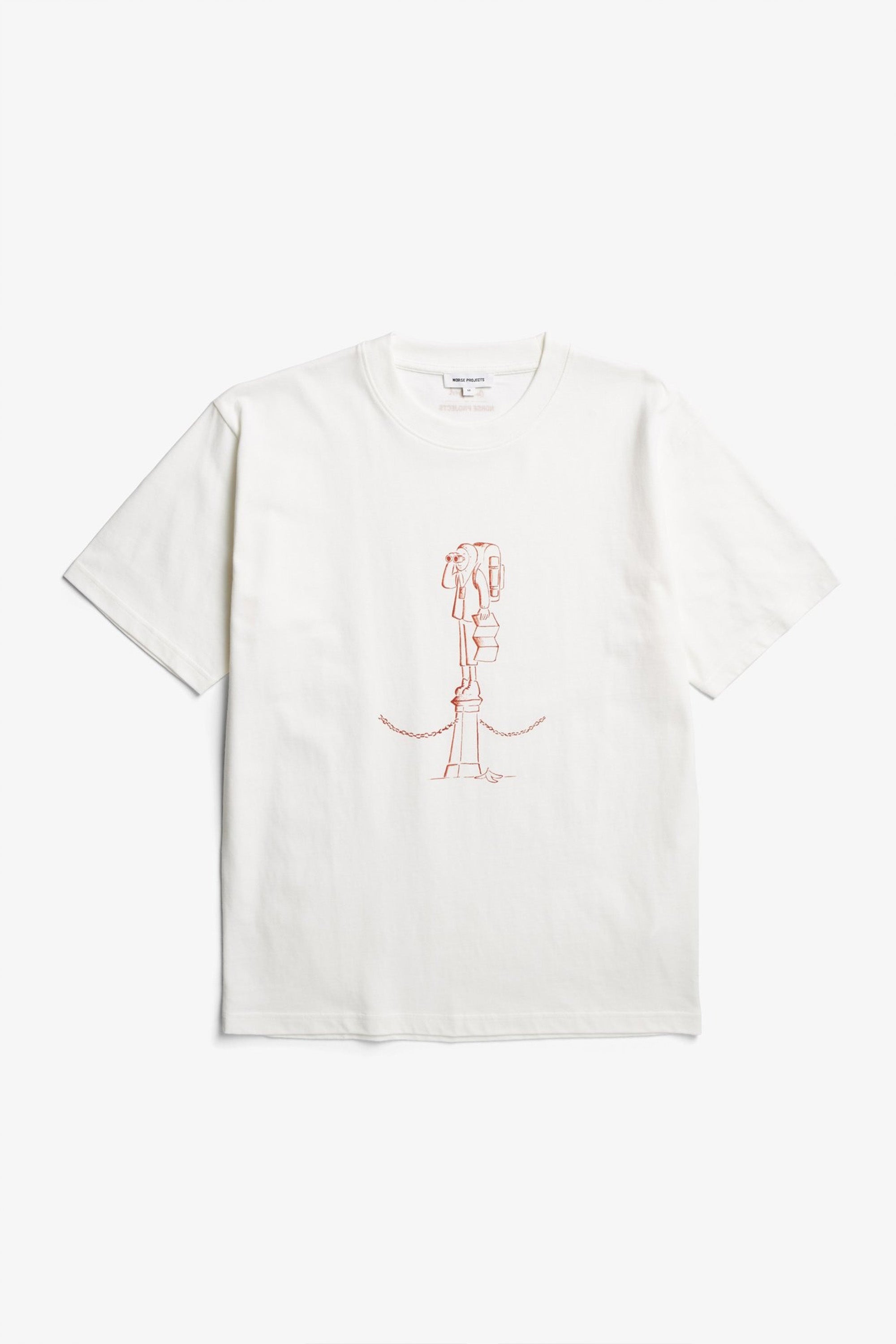 Norse x Daniel Frost Benchmark Print T-Shirt White