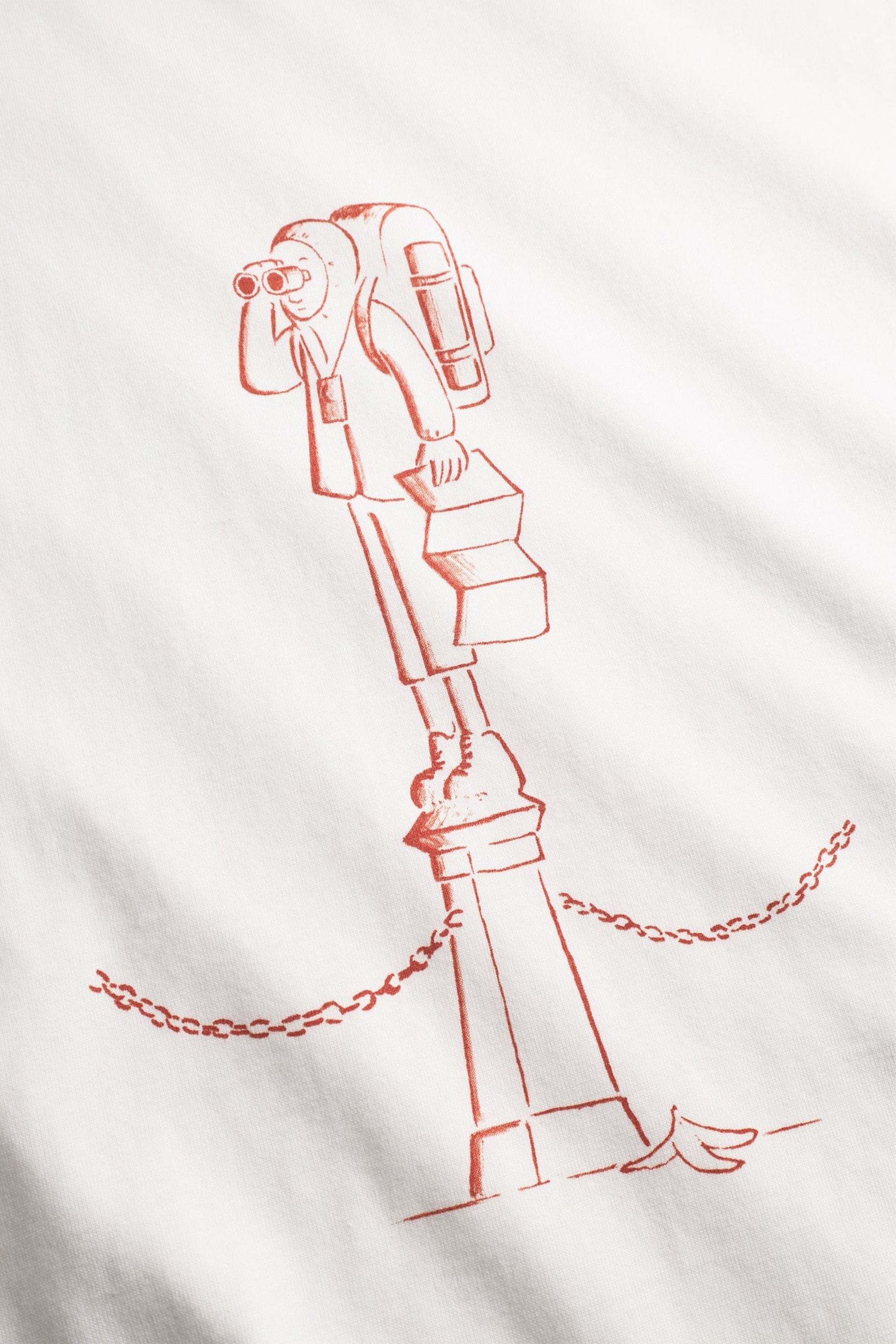 Norse x Daniel Frost Benchmark Print T-Shirt White_2