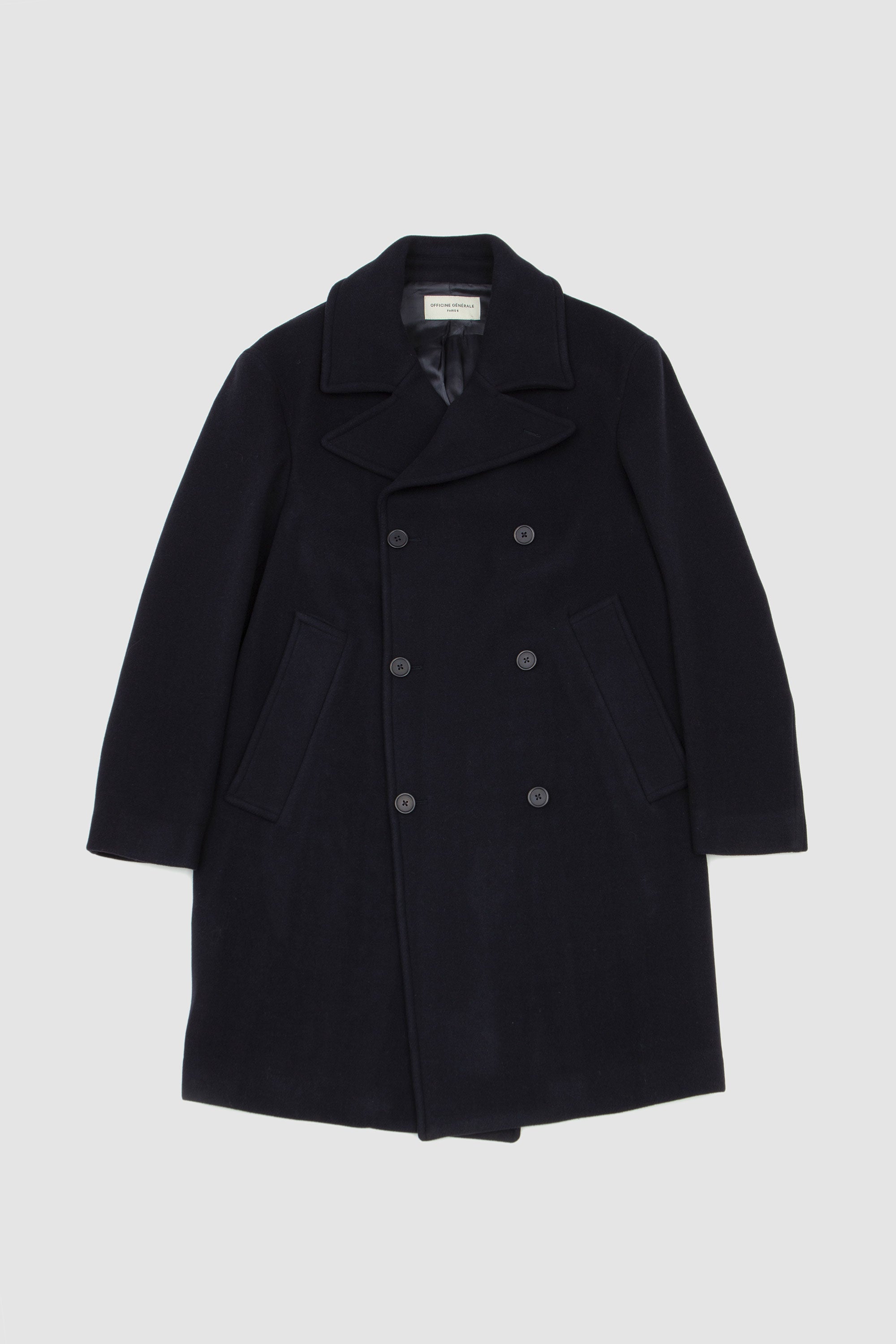 Aron Coat Dark Navy
