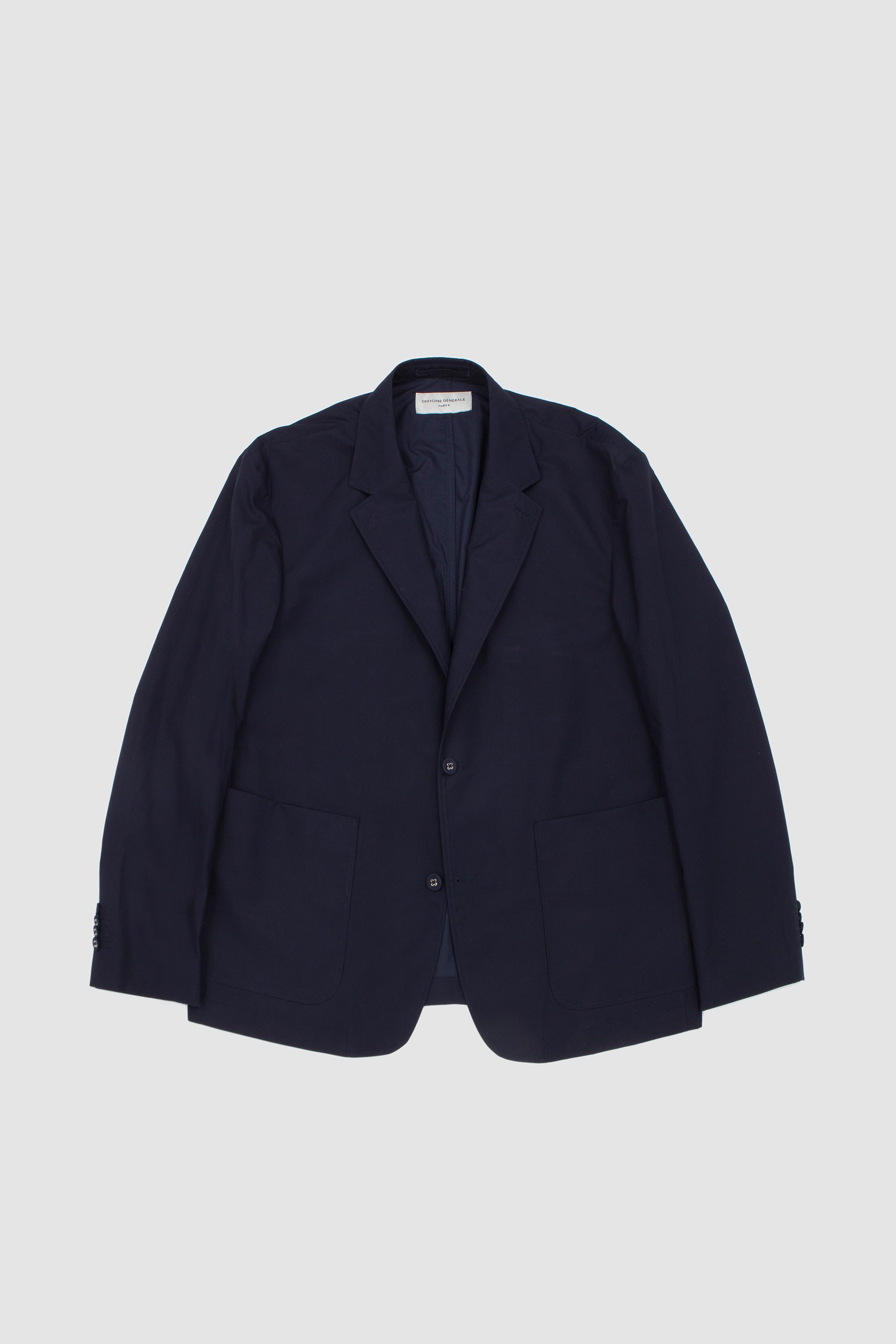 Cyril Poplin Jacket Navy Ink_1