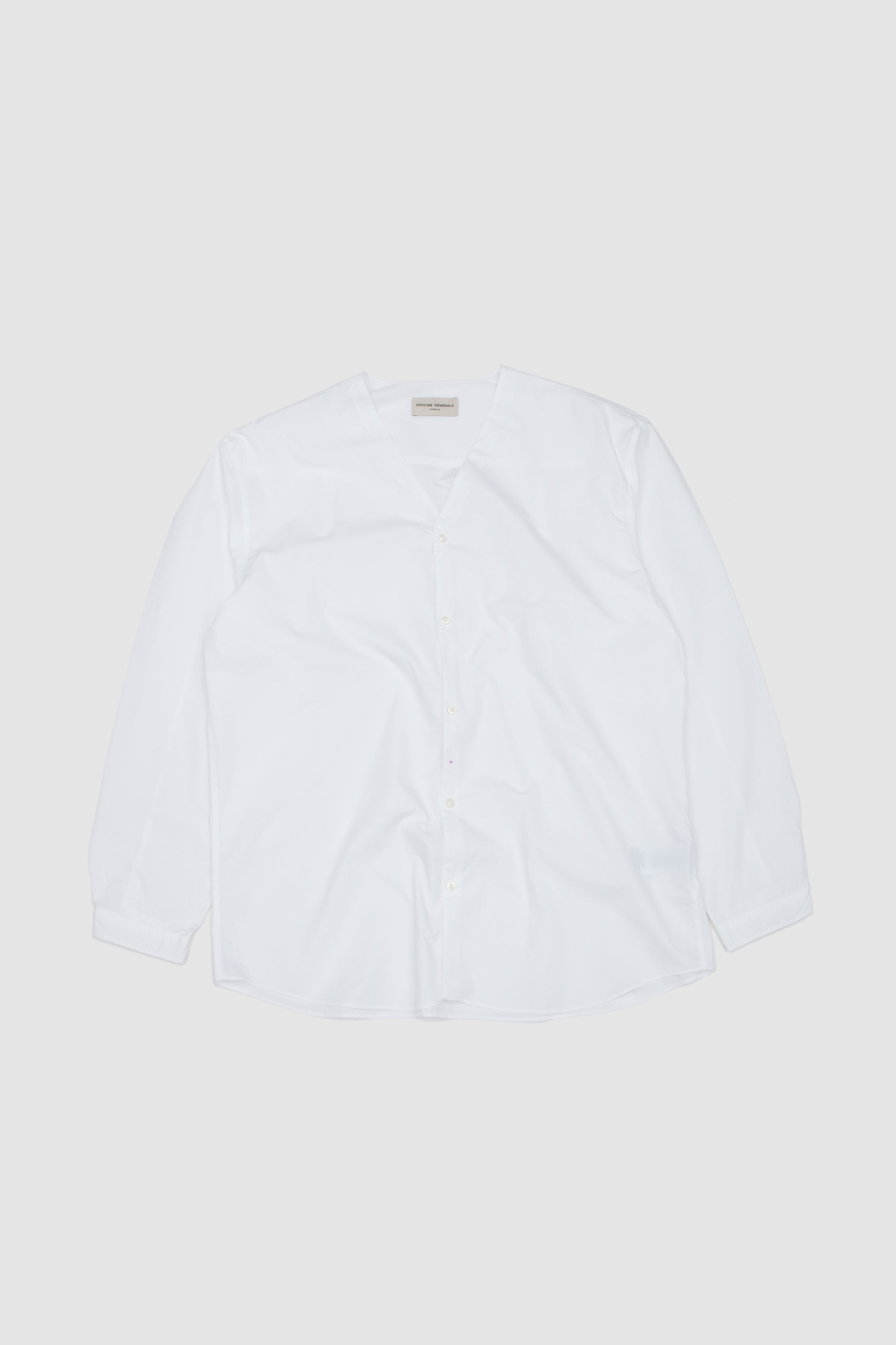 Edson Poplin Shirt White_1