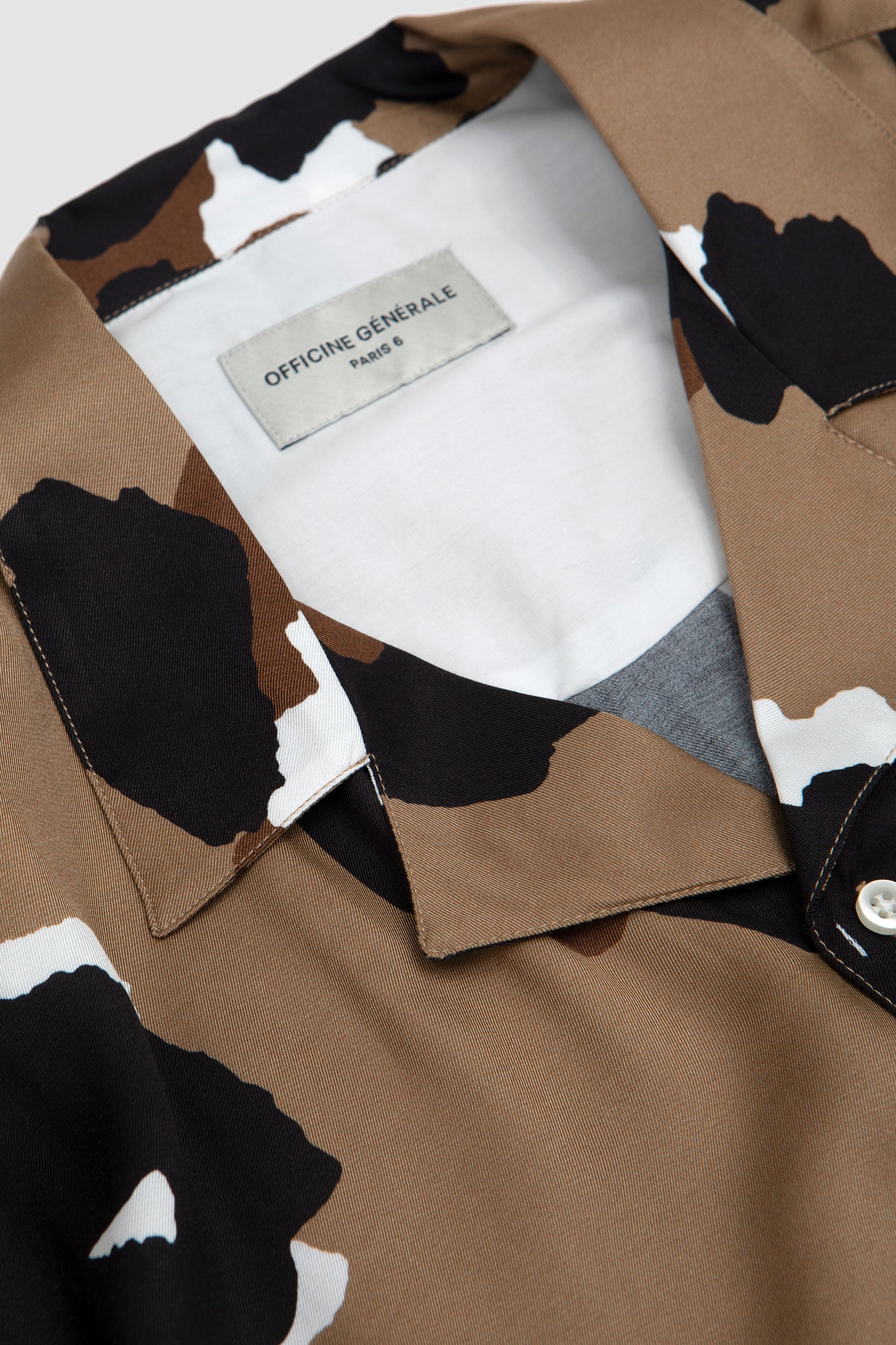 Eren SS Leo Print Shirt Tofee/ Black/ Brown/ White