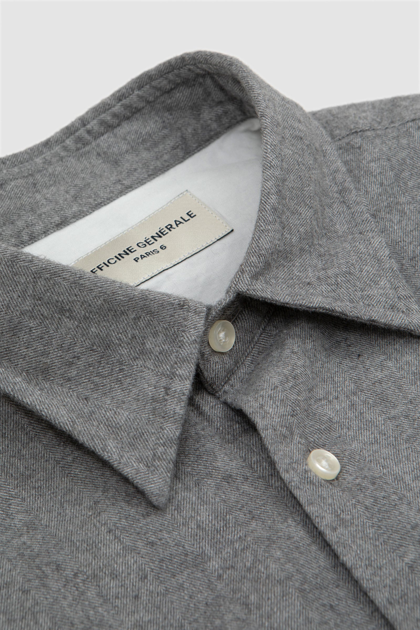 SPORTIVO STORE_Giacomo Light Brush Co. Herr Shirt Mid Grey_3