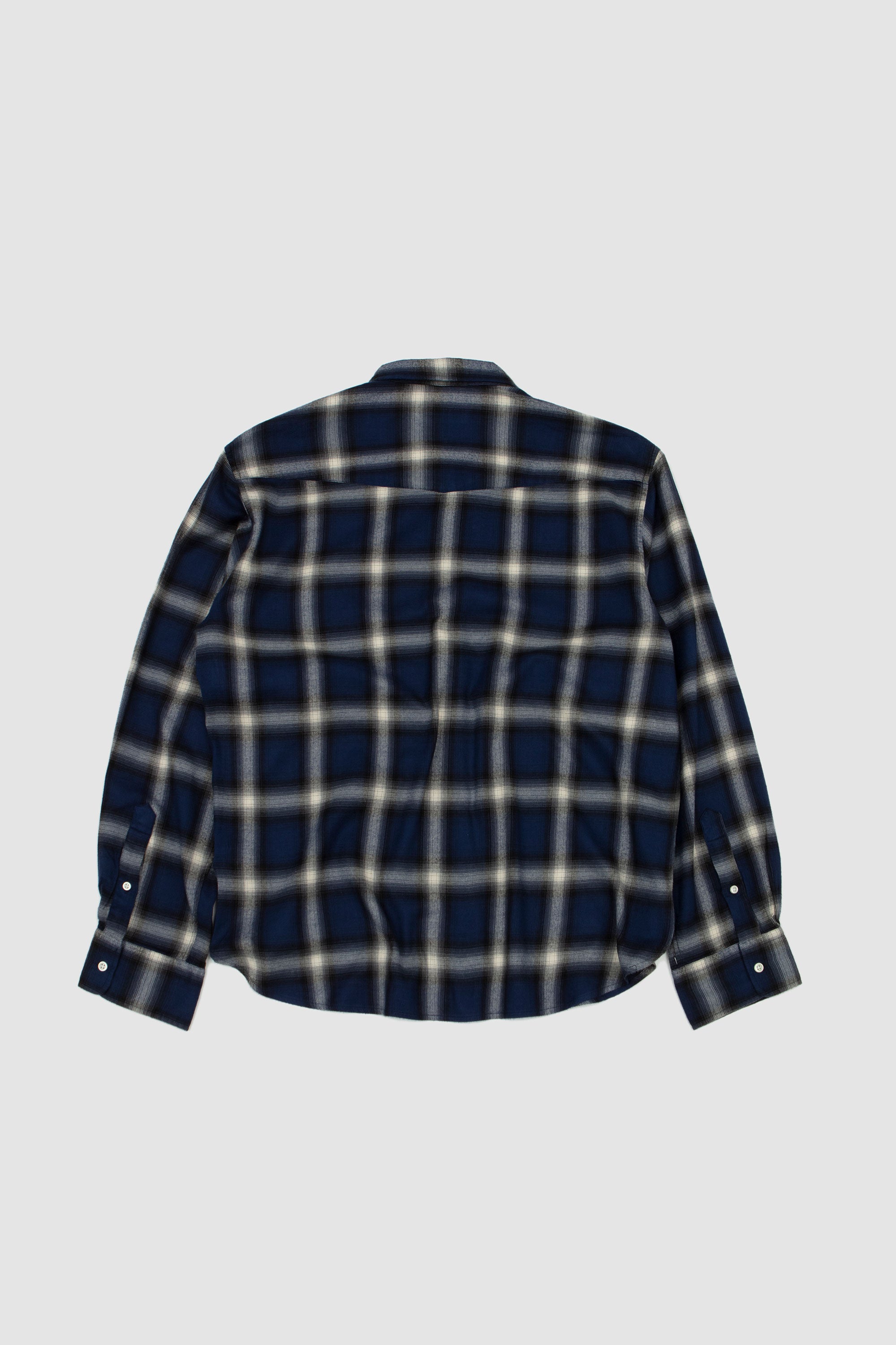 Giacomo Shirt Ecru/ Dark Navy/ Black_4