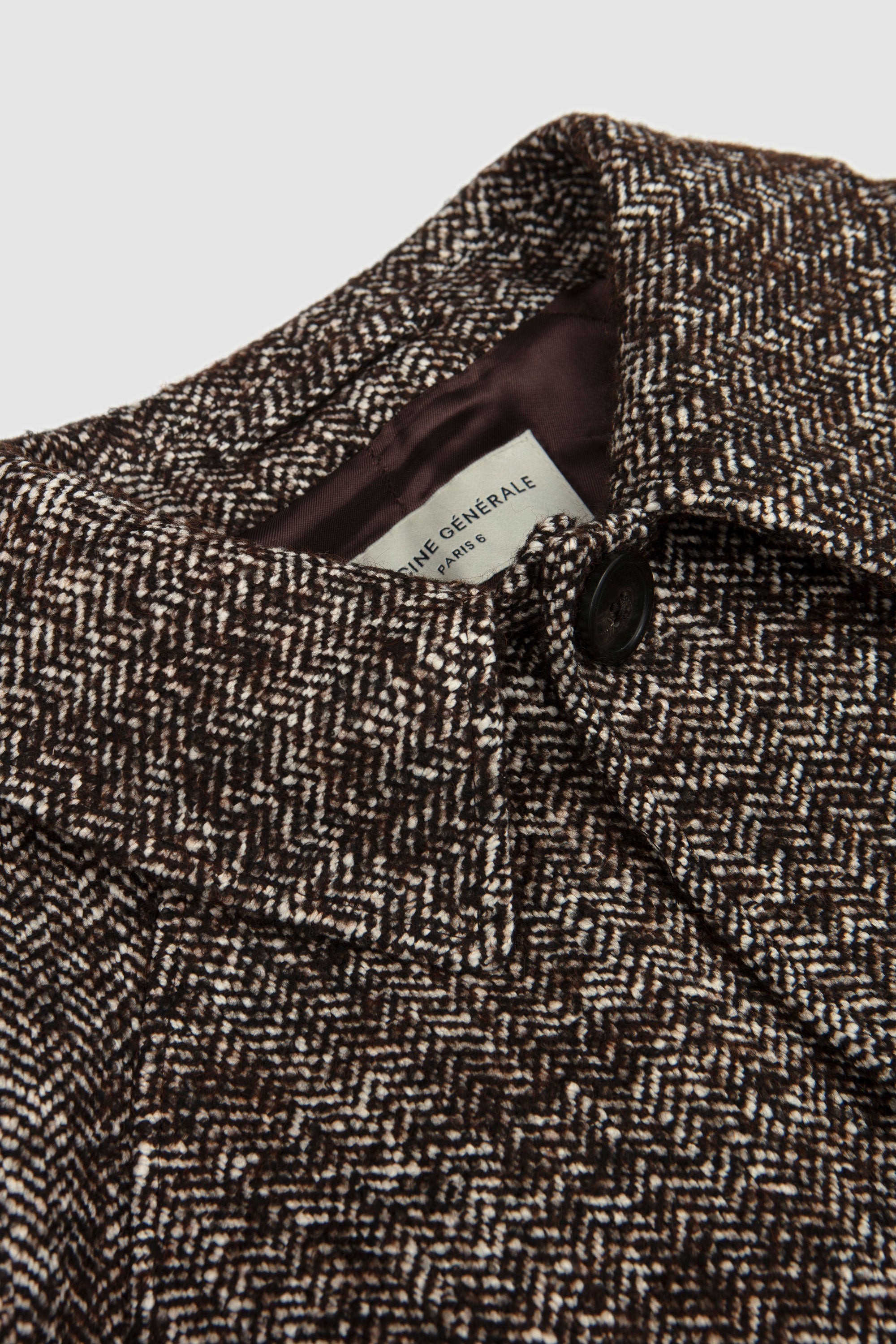 Hudson Coat Iced Coffee/ Ecru