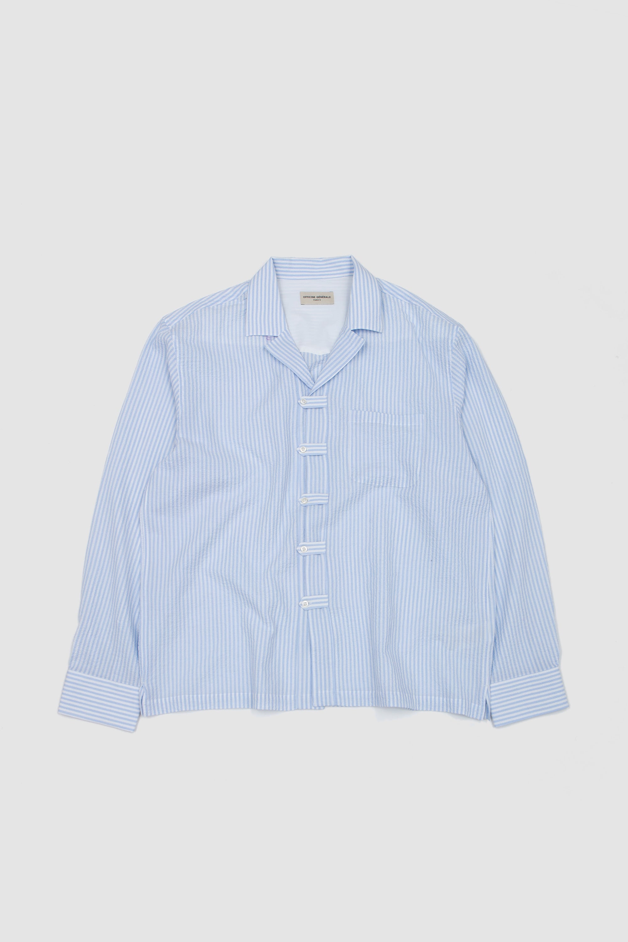 Lony Striped Shirt White/ Dream Blue_1