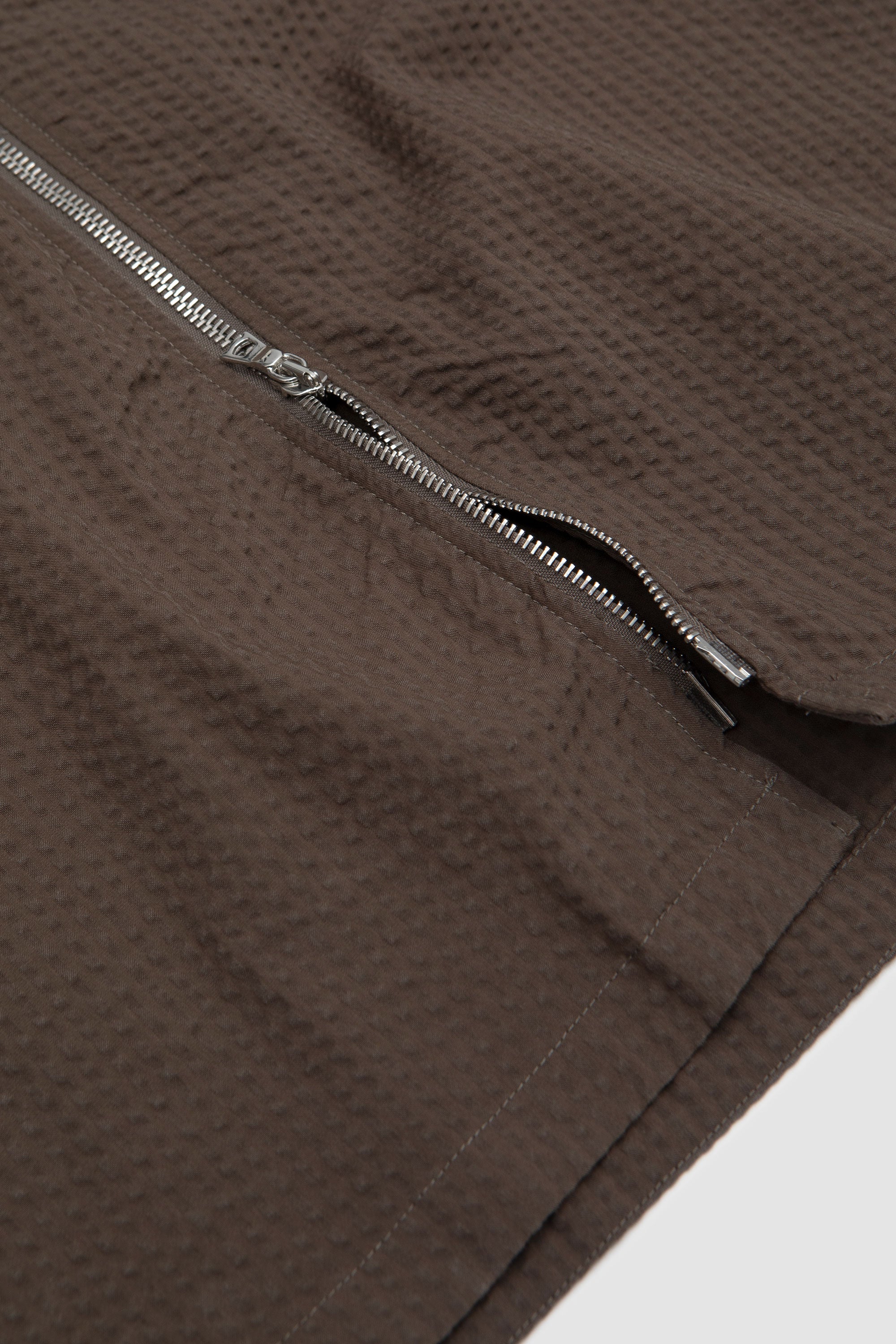 Malo Jap. Cotton Seersucker Jacket Taupe