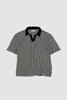 SPORTIVO STORE_Pele Textured Cotton Losange Polo Black/White