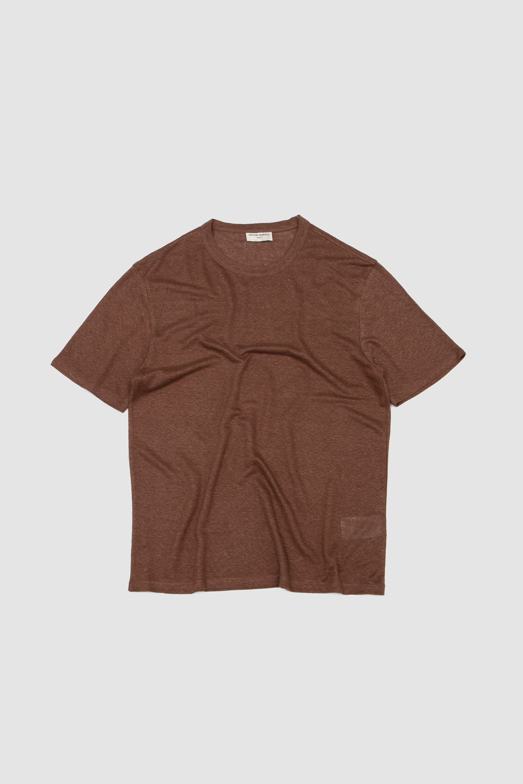 SS Tee Garment Dye Linen Coco