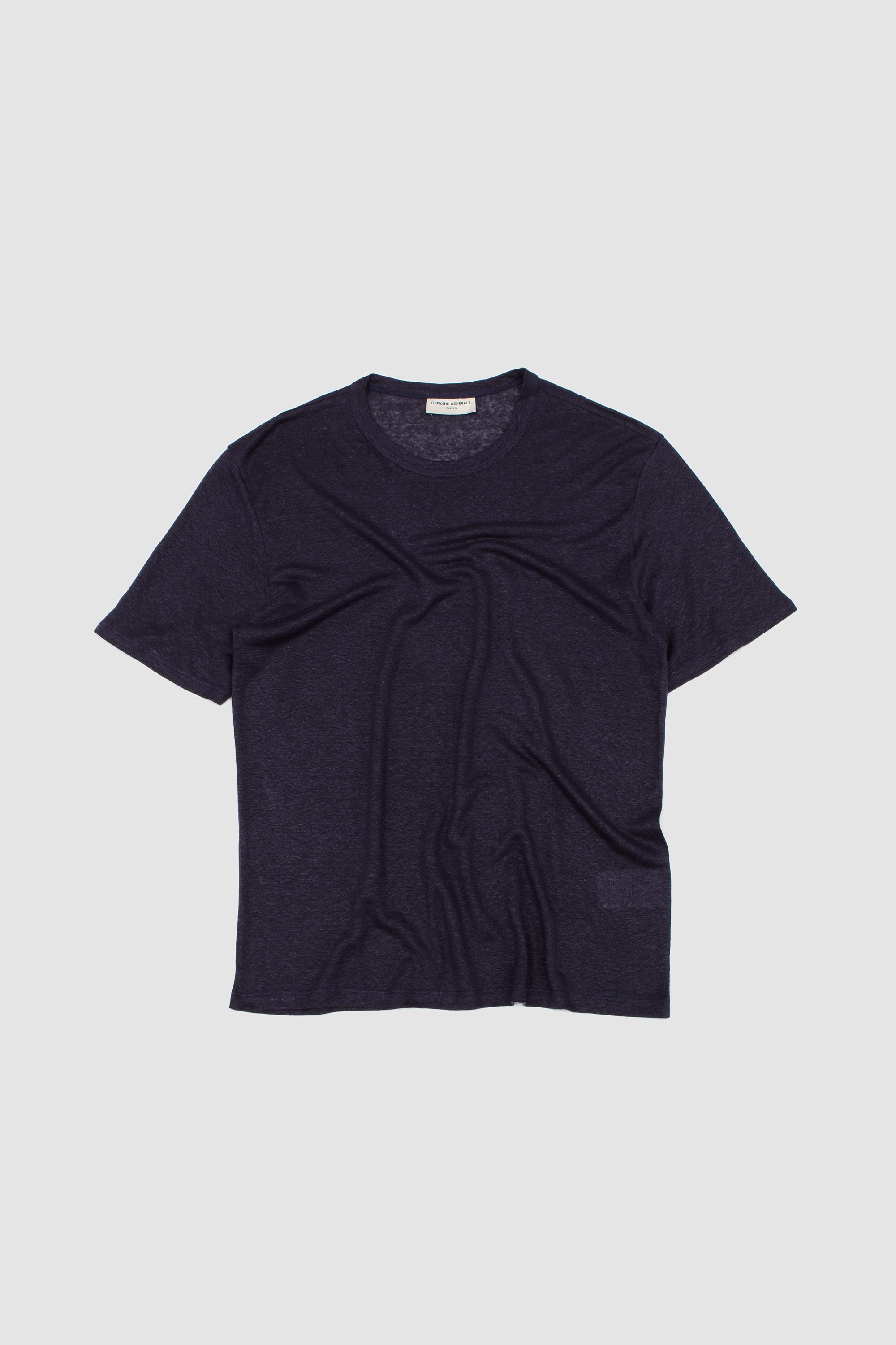 SS Tee Garment Dye Linen Navy Ink_1
