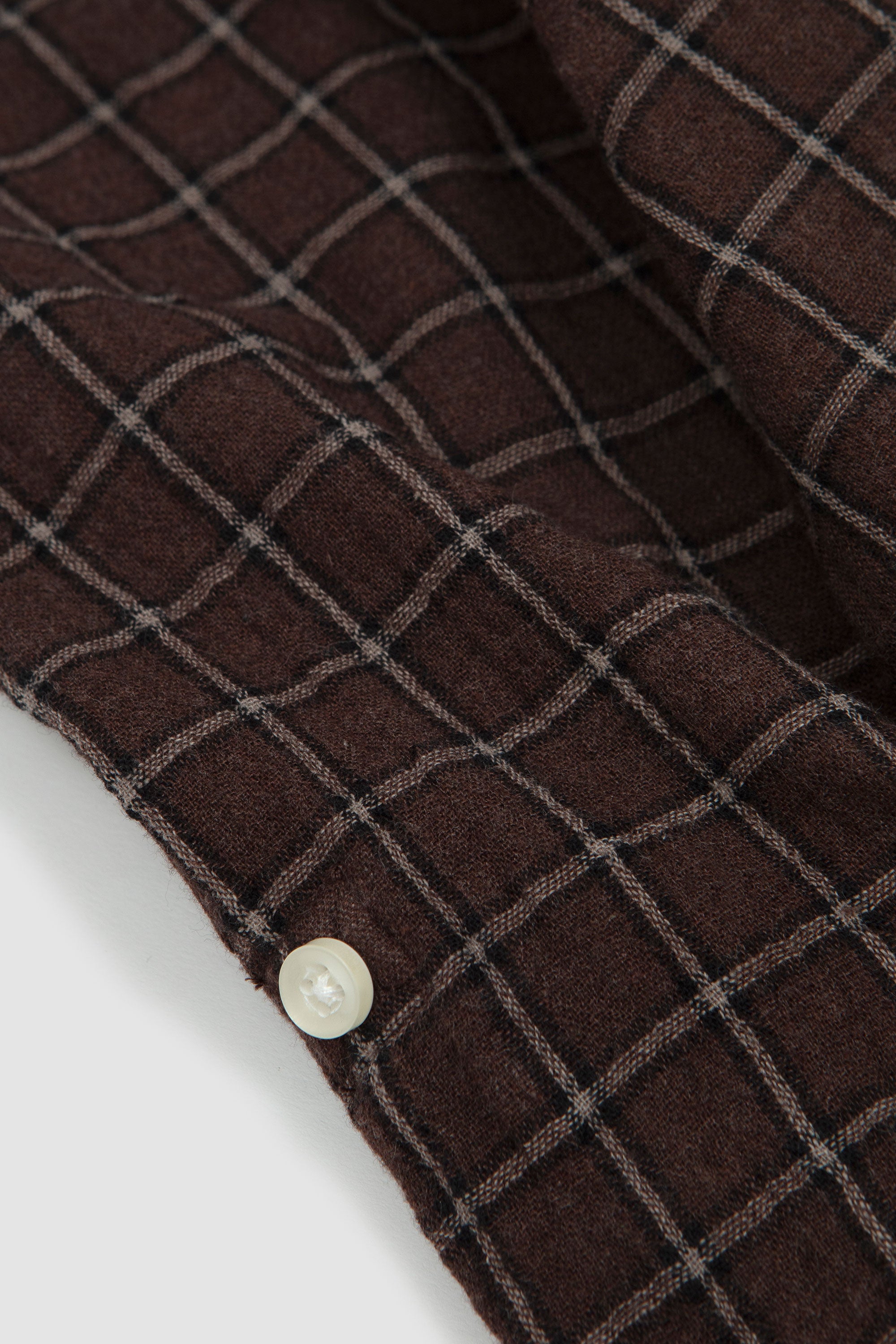 Younes Shirt Iced Coffee/ Dark Brown/ Ecru