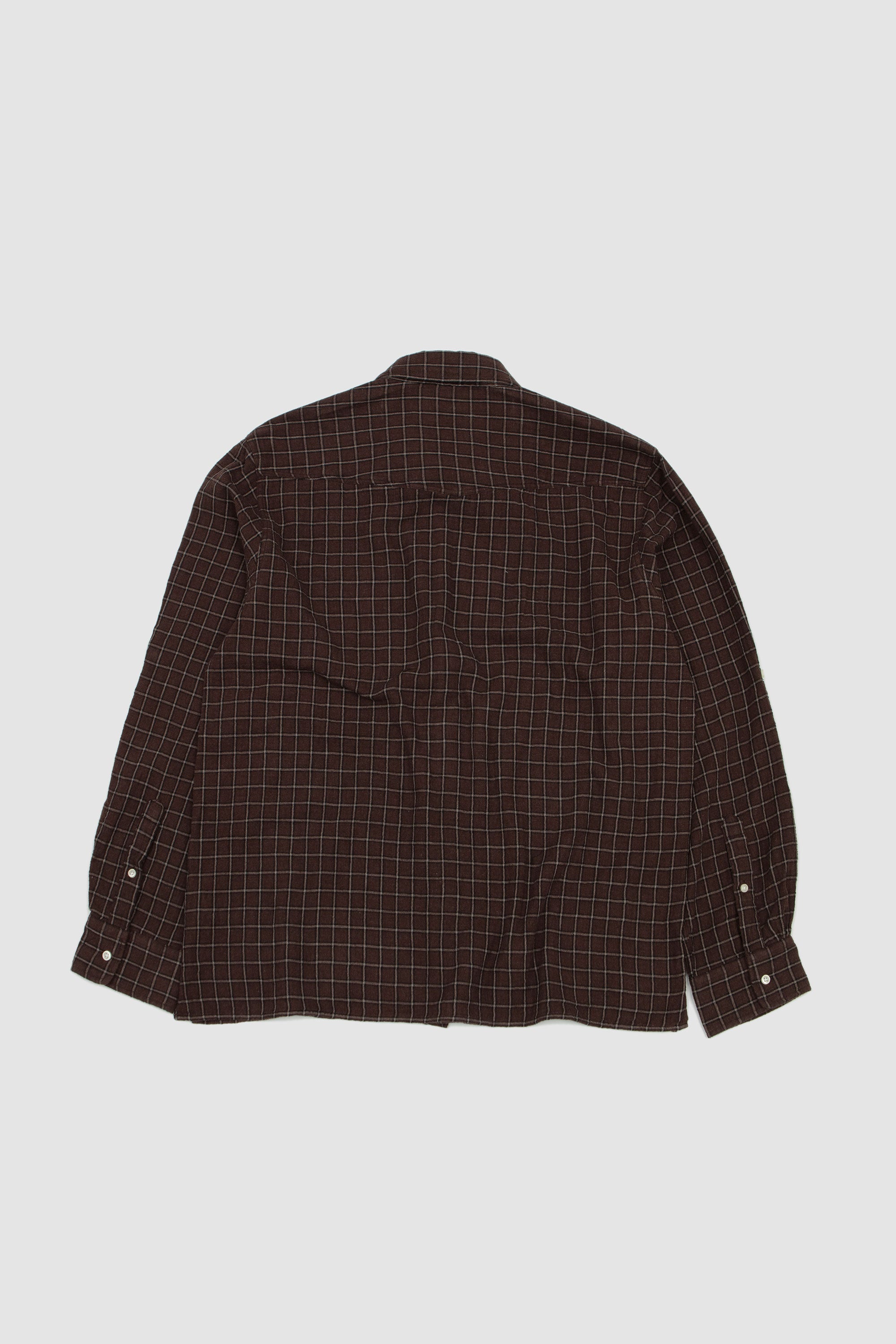 Younes Shirt Iced Coffee/ Dark Brown/ Ecru_4