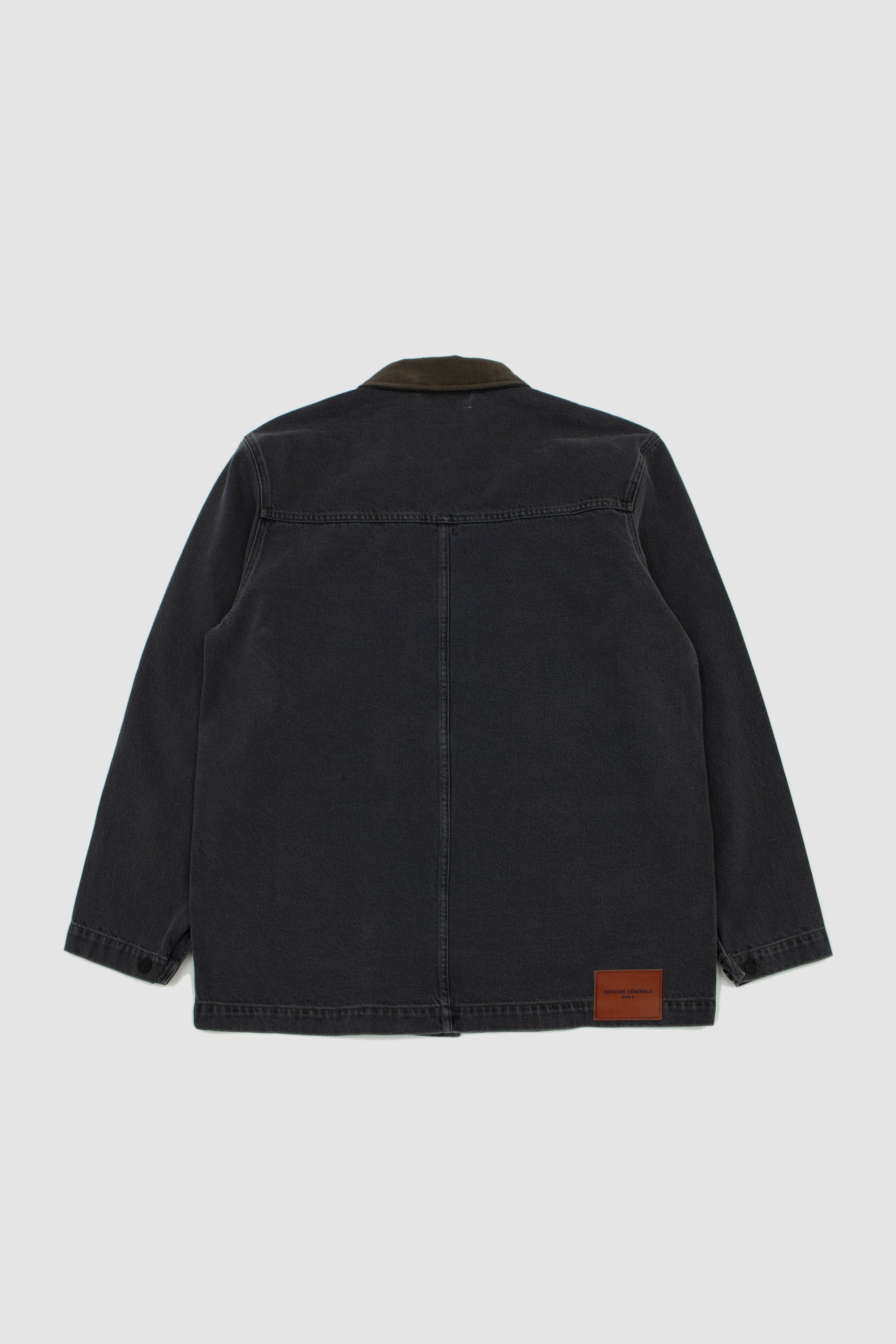 Carlito Jacket Cotton Denim Mid Grey/ Iced Coffee_5