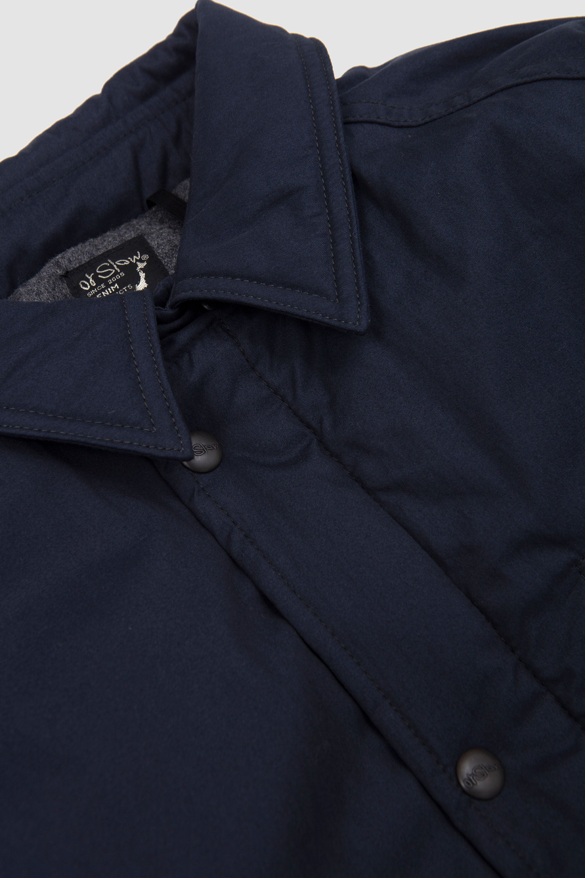 Cotton Nylon Padding Active Coat Navy