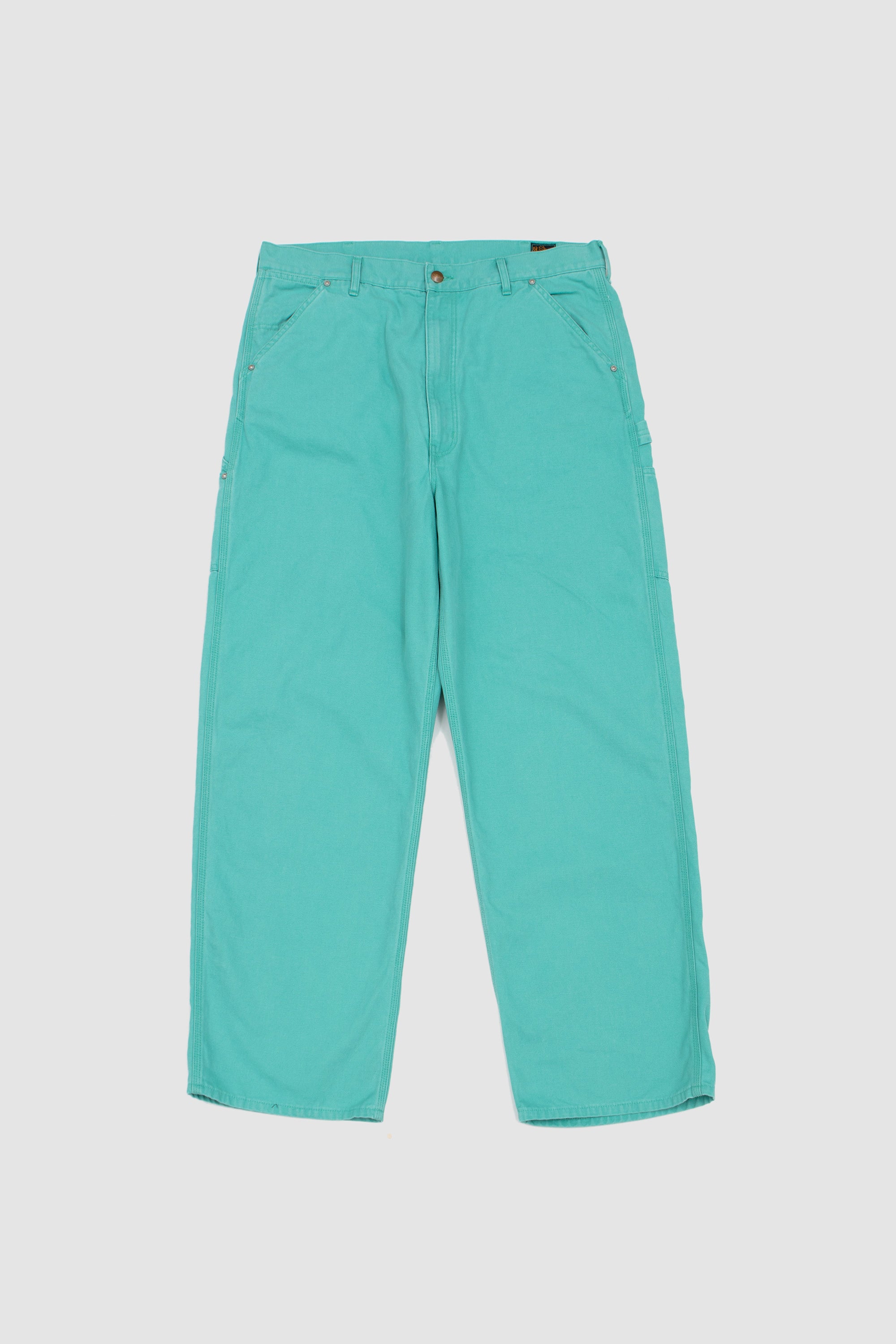 Dad's Fit Oxford Painter Pants Turquoise