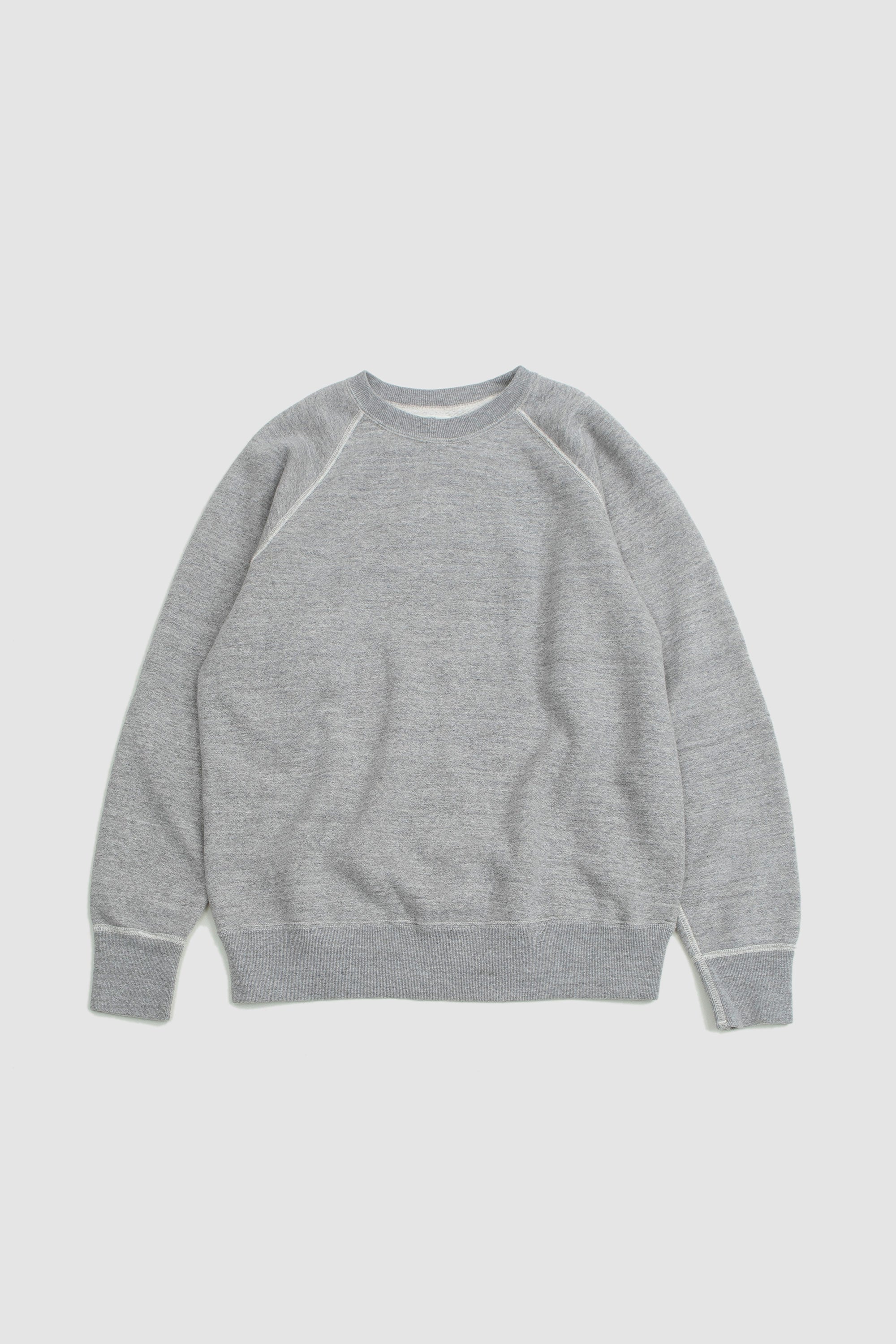 SPORTIVO [Loop wheel crewneck sweatshirt heather grey]
