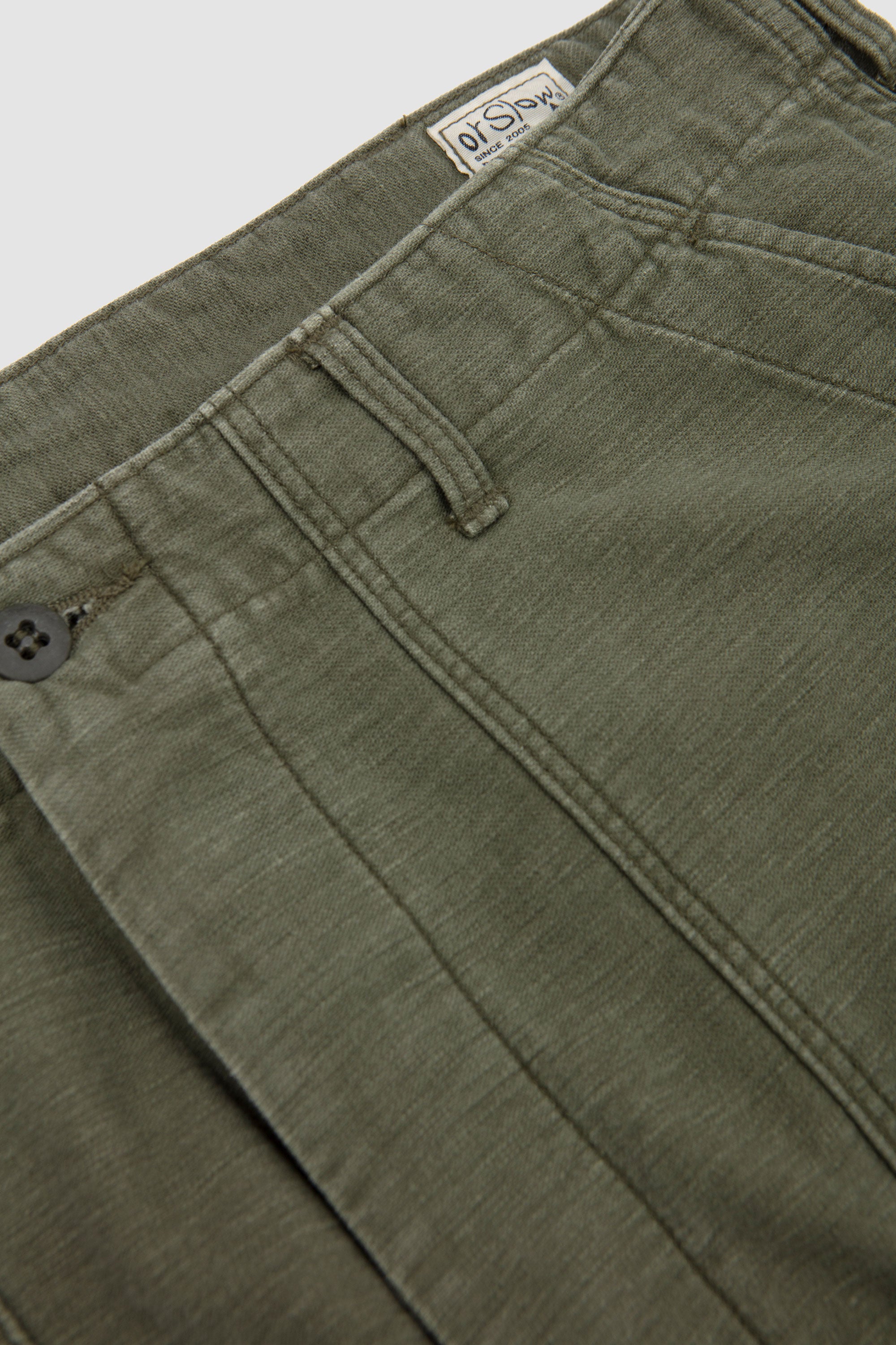 Real Used Washed Vintage Fit Fatigue Pants Dark Olive Stone