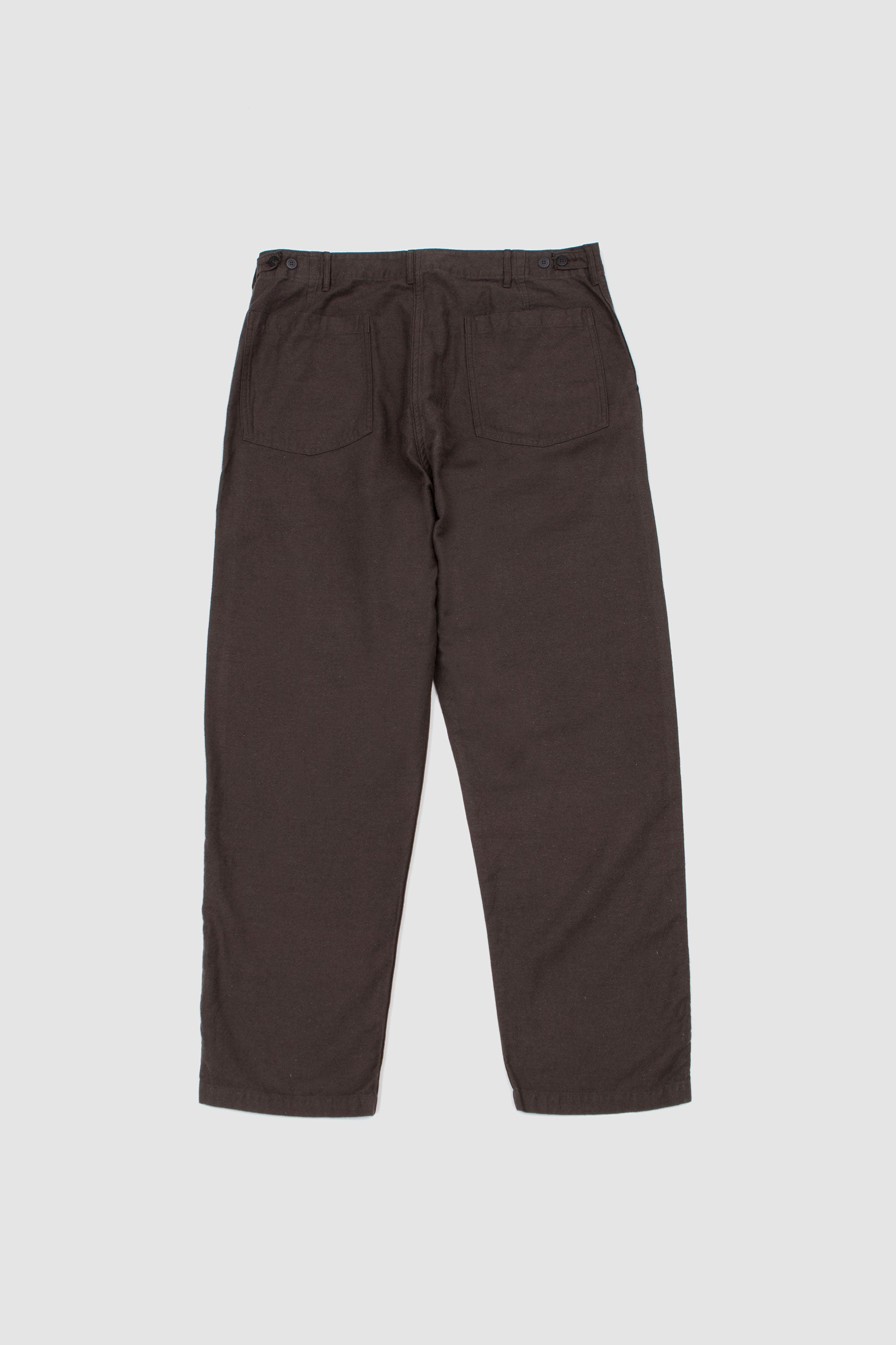 Relax Fit Cotton Linen Moleskin Fatigue Pants Charcoal Gray_4