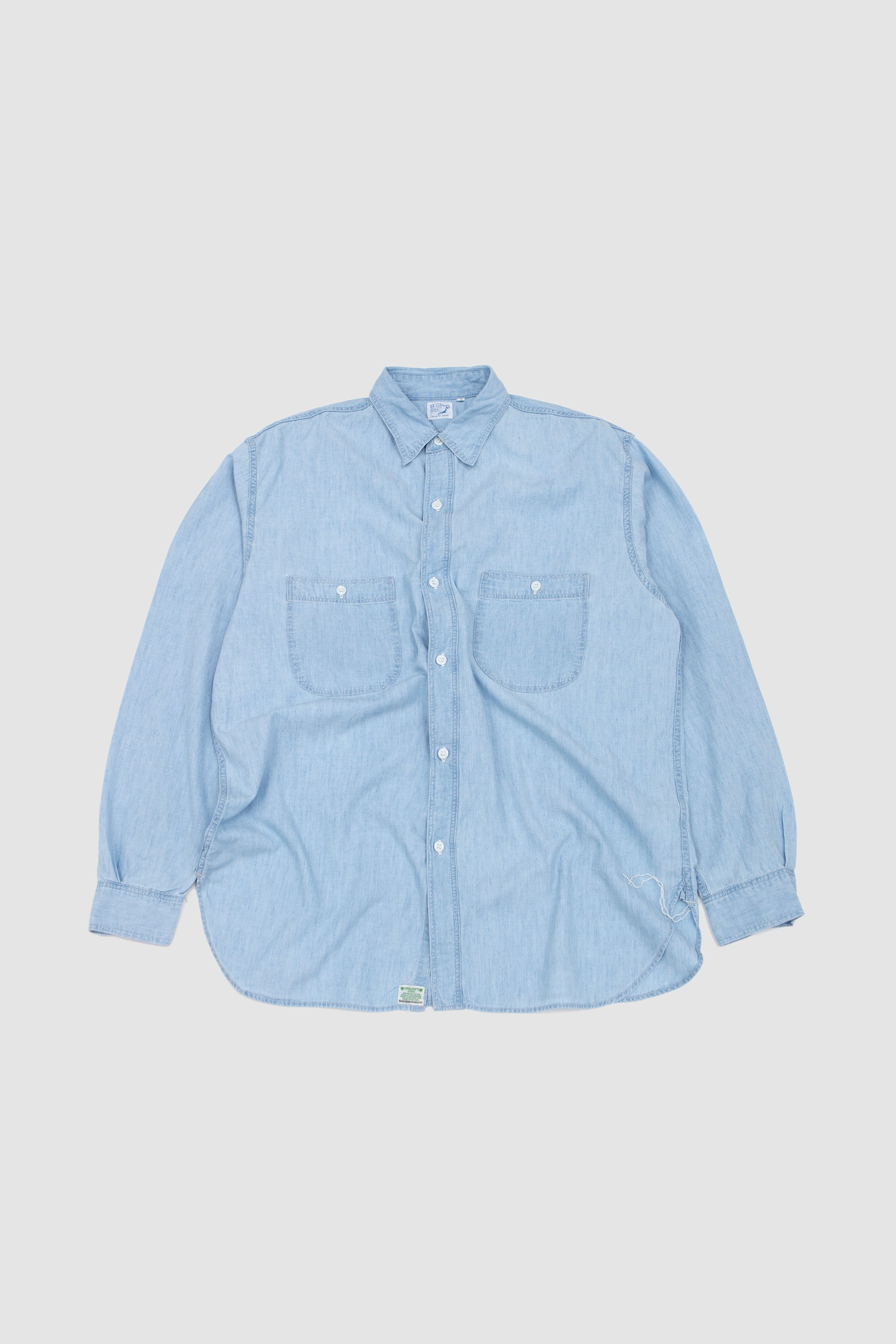 Relax Fit Work Shirt Chambray Bleached