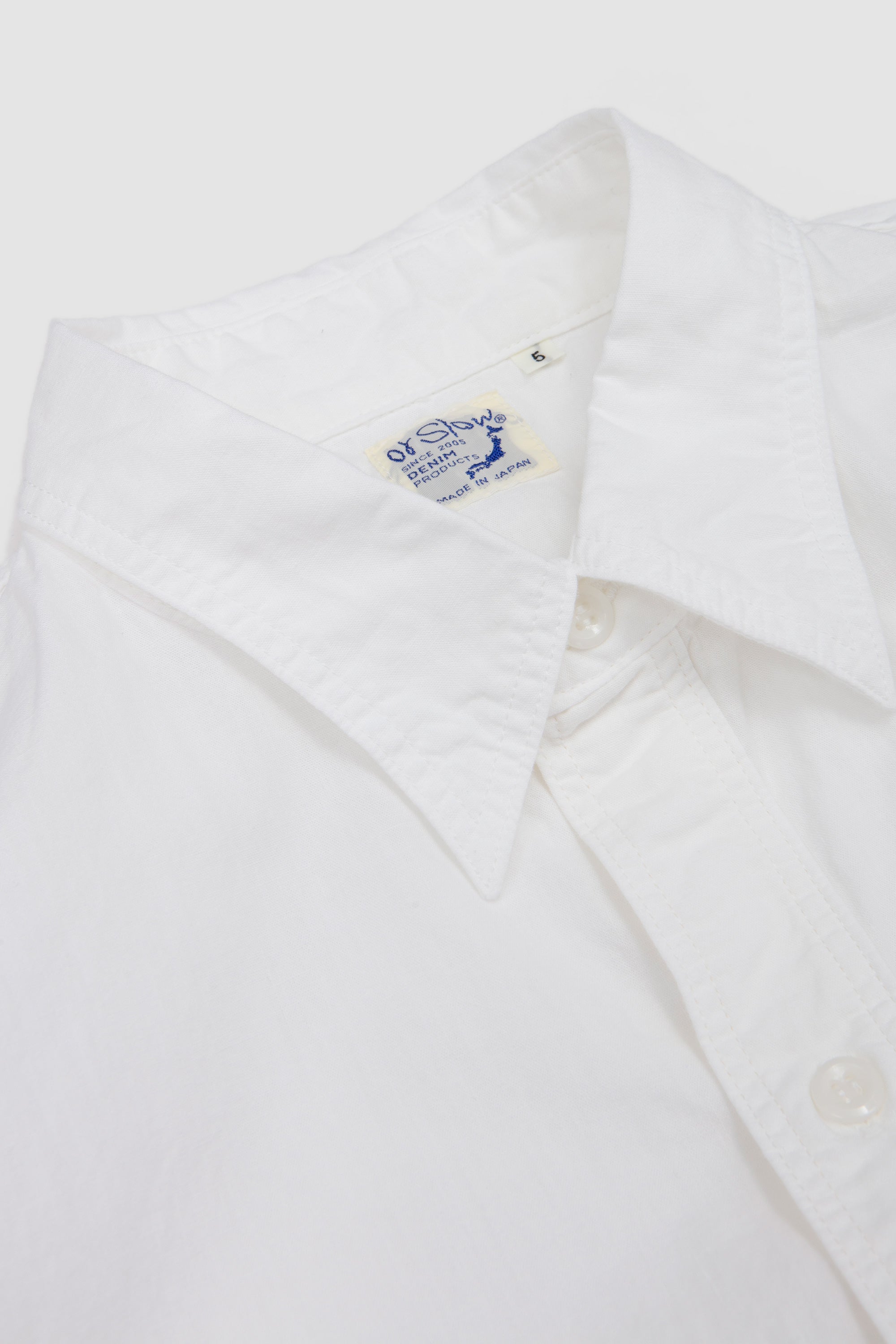 Short Sleeve Work Shirt White Chambray