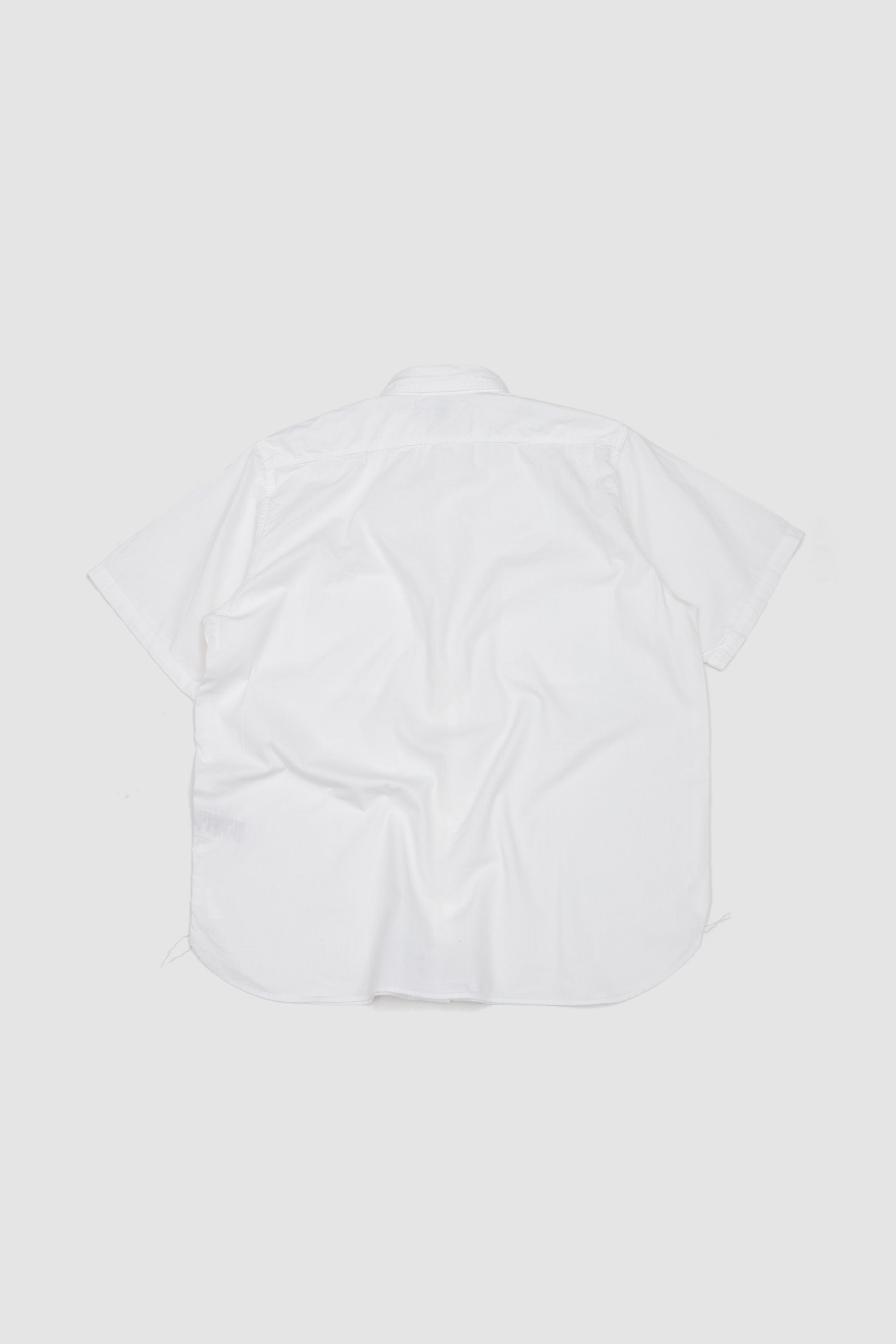 Short Sleeve Work Shirt White Chambray_4