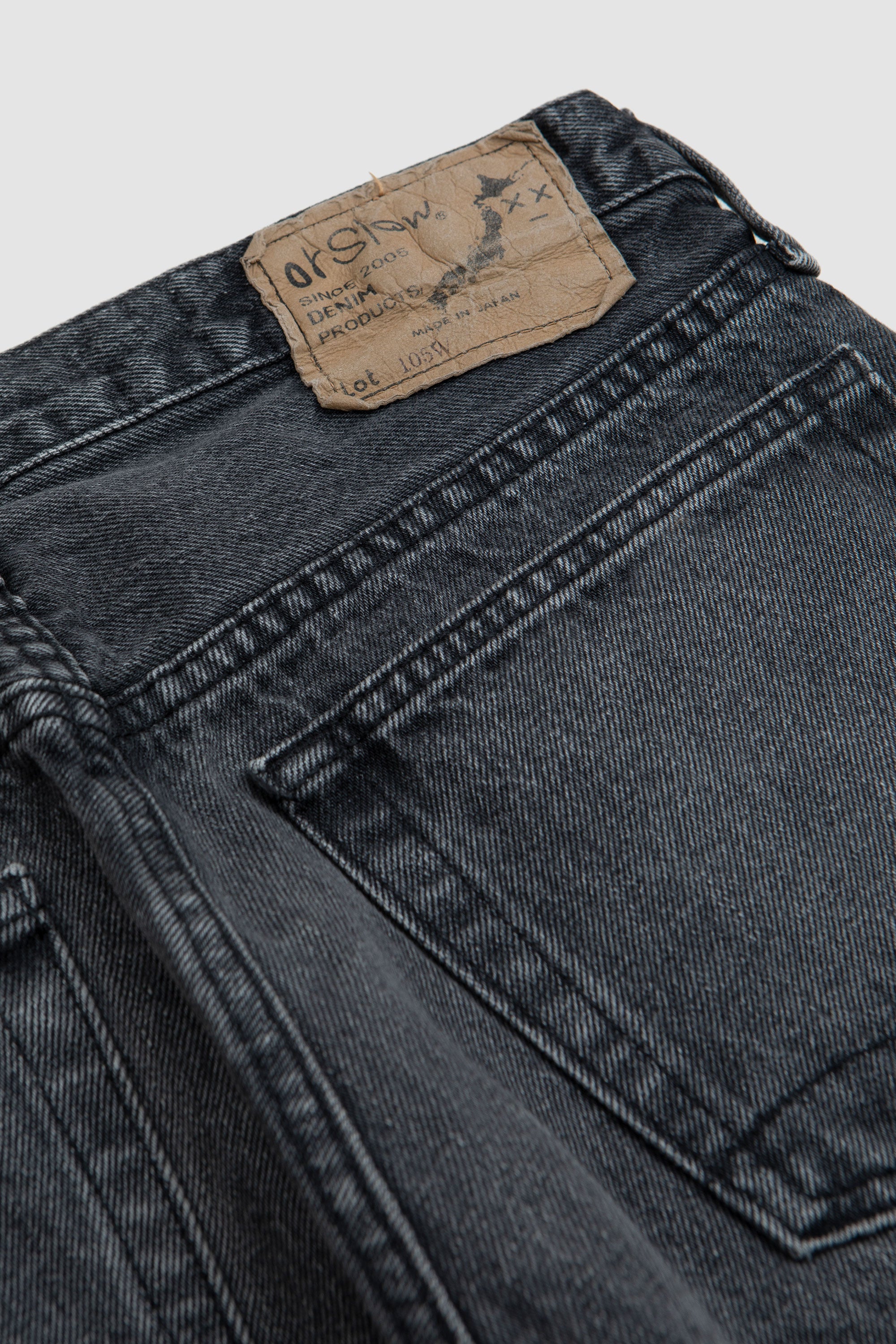 Standard Pants 90's Black Denim Stone