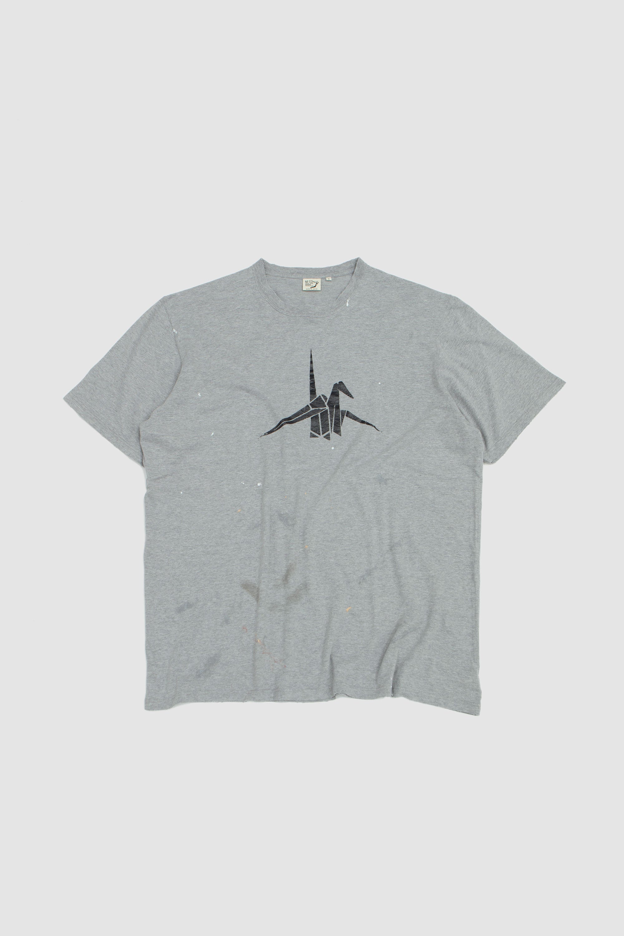 T-Shirt Origami Print Heather Gray_1