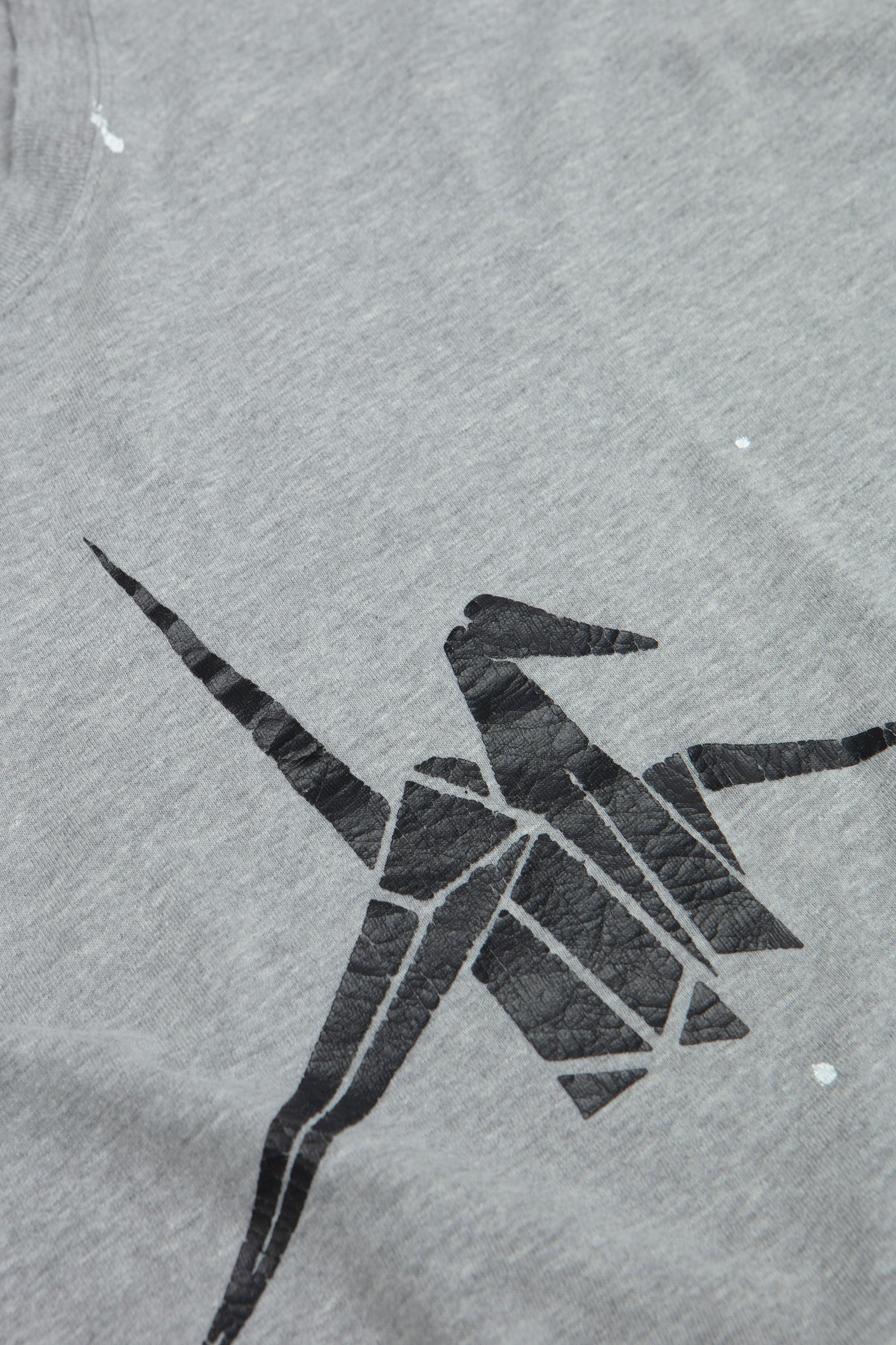 T-Shirt Origami Print Heather Gray