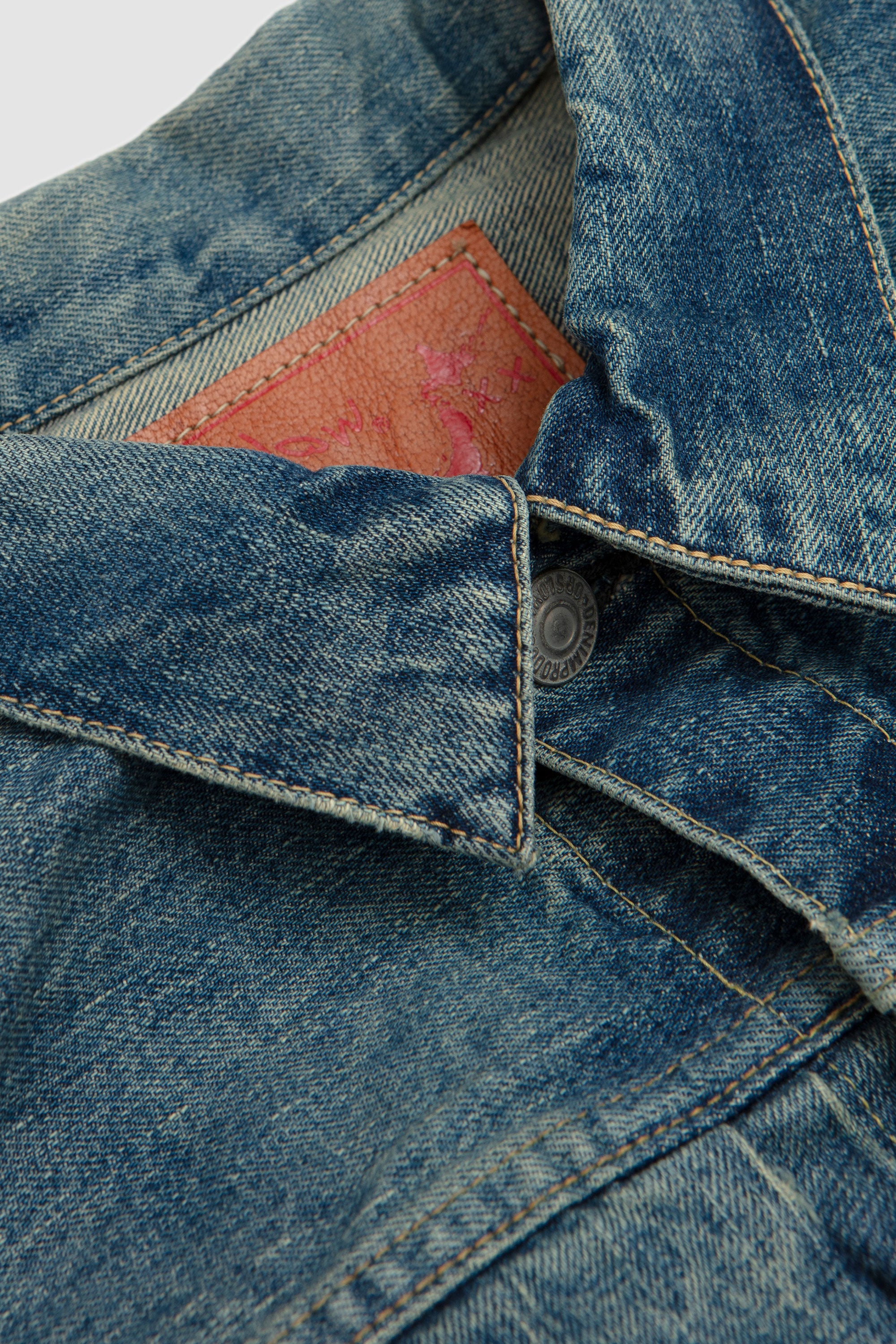 Type1 40's Pleated Front Blouse Denim Used Wash