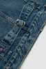 SPORTIVO STORE_Type1 40's Pleated Front Blouse Denim Used Wash_5