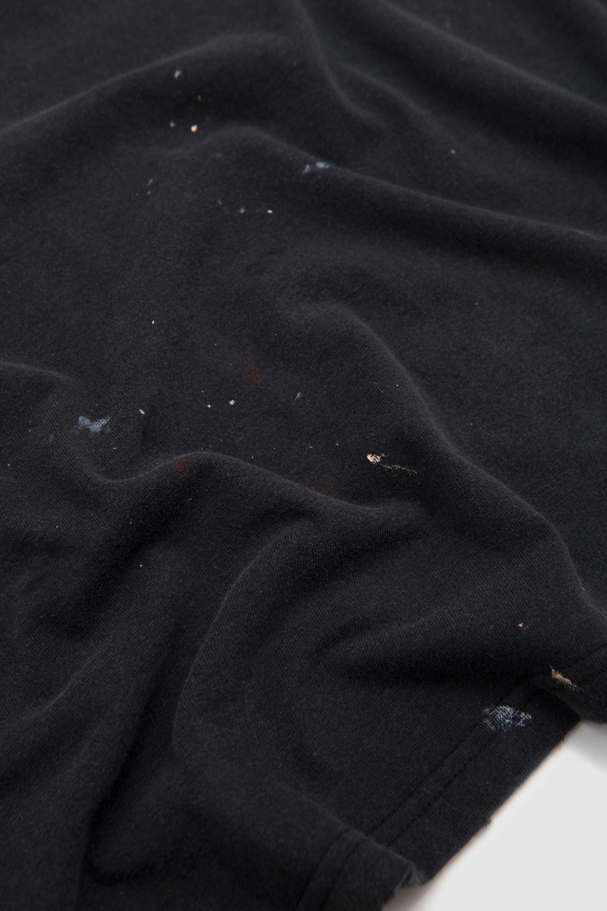 Vintage Fade Skull Print T-Shirt Black