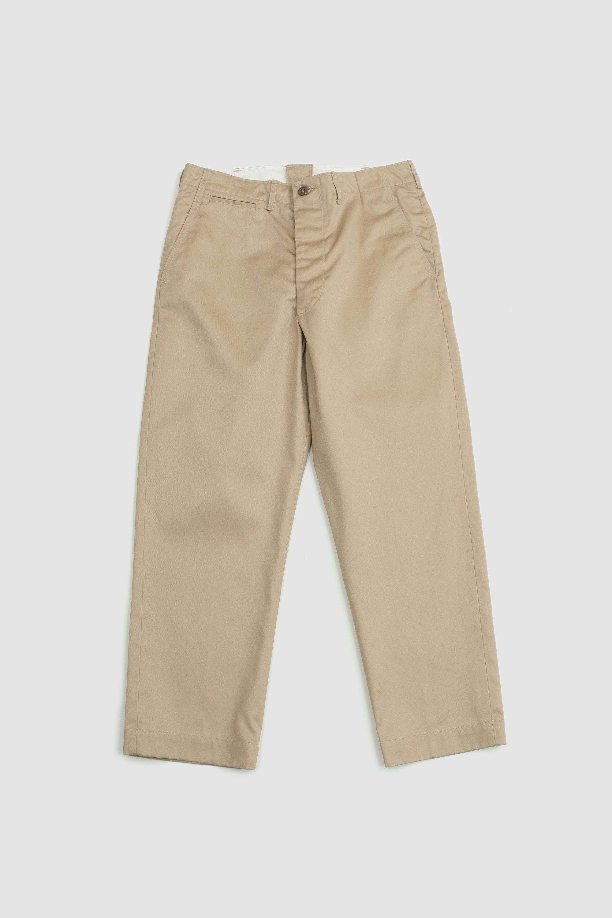 Vintage Fit Army Trousers Khaki