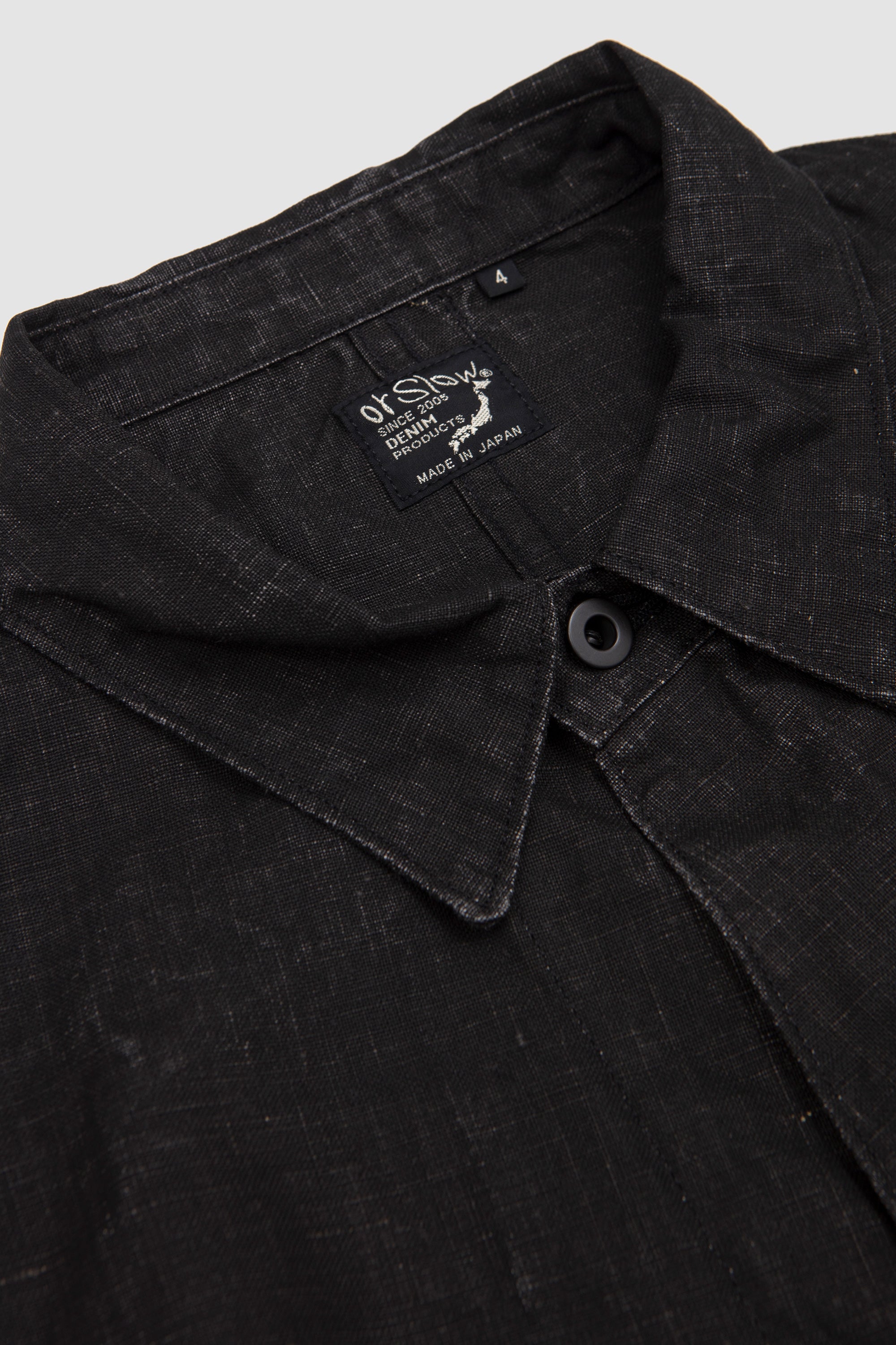 WWII 40's Sumi Coated Linen Coverall Black_2