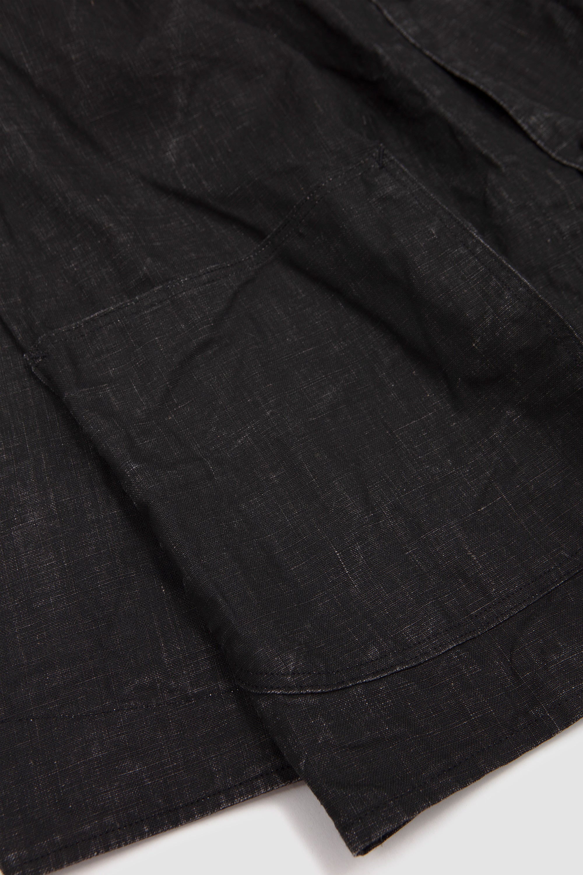 WWII 40's Sumi Coated Linen Coverall Black_3