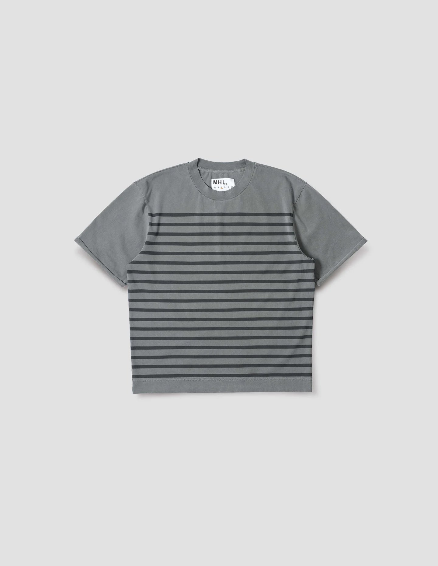 Overdye Stripe T-Shirt Lightweight Dry Jersey Carbon/ Black_5