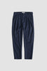 SPORTIVO STORE_Pleated Wide Trousers Navy Flannel