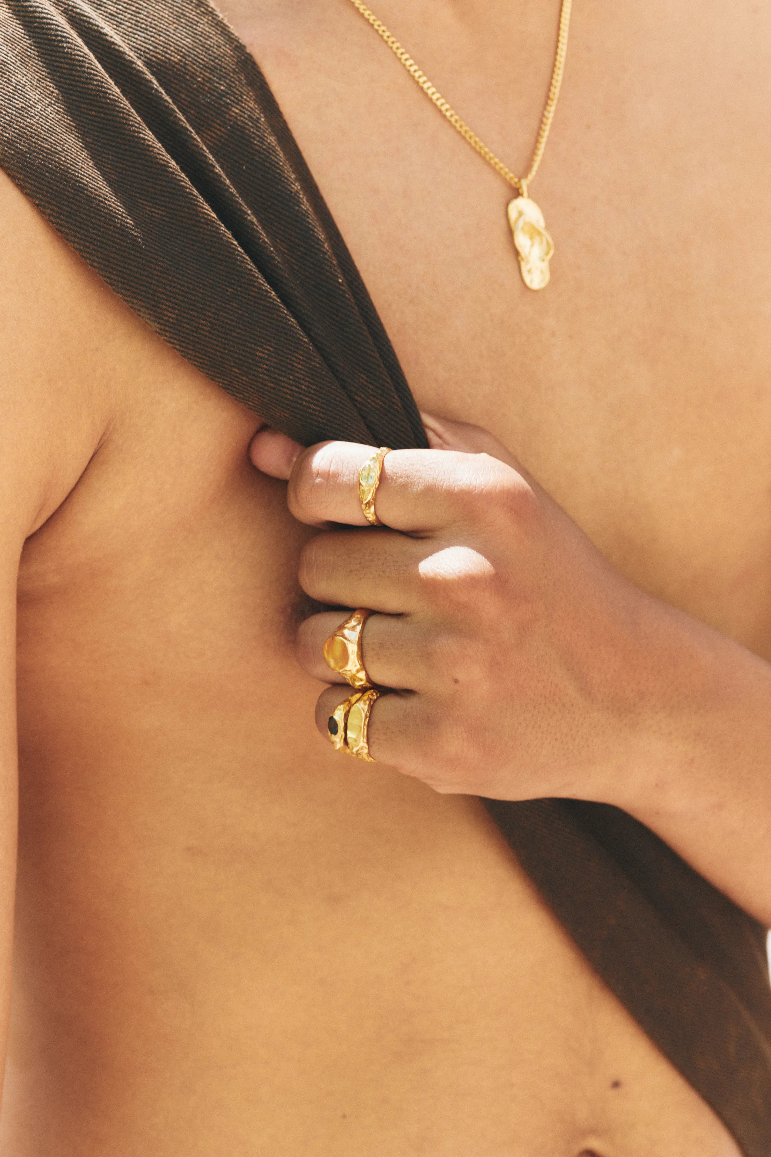 Polo Brown Ring Gold/ Brown_4
