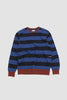 SPORTIVO STORE_Striped Crewneck Sweat Sodalite Blue