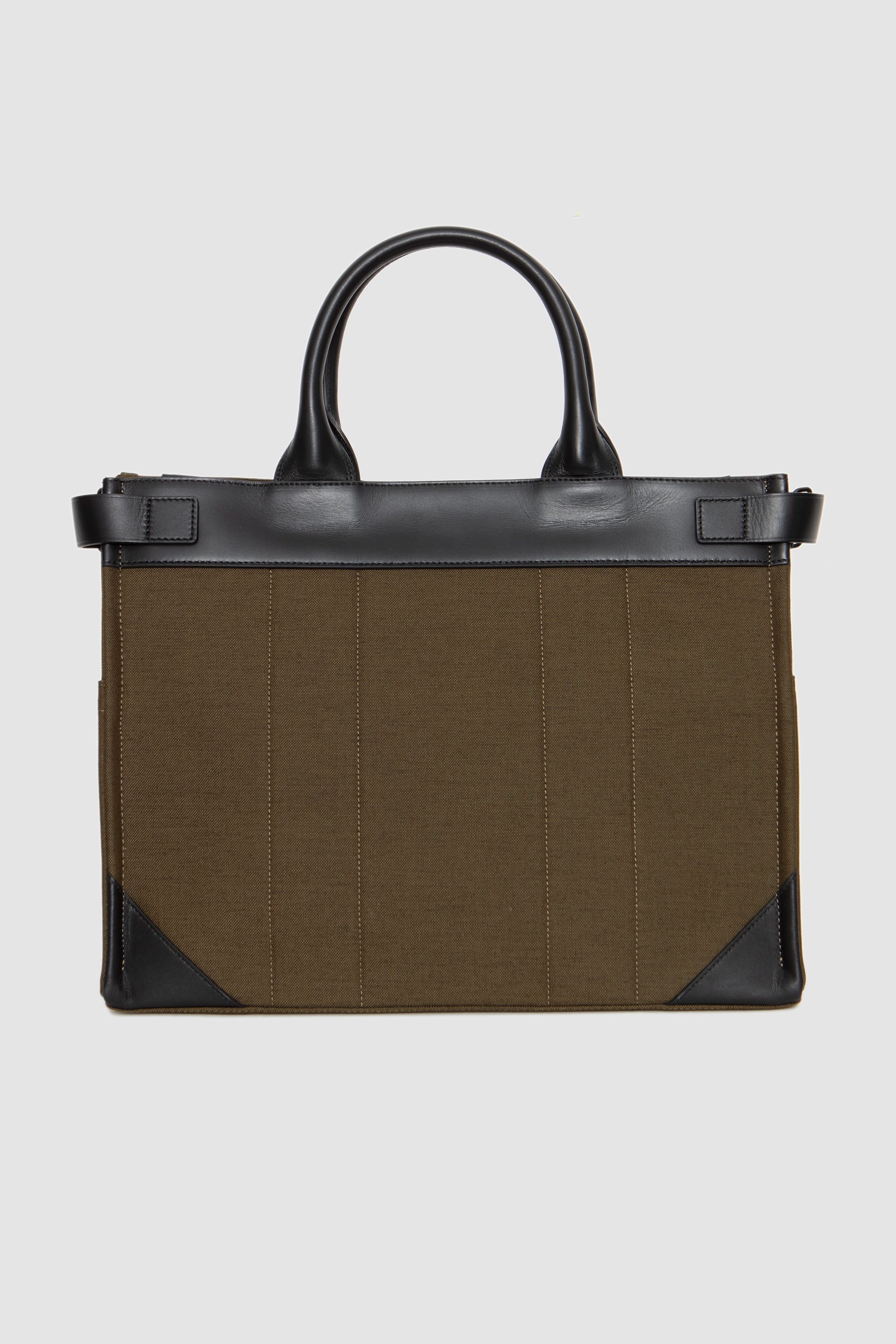 Fork 2Way Tote Bag (M) Olive_4