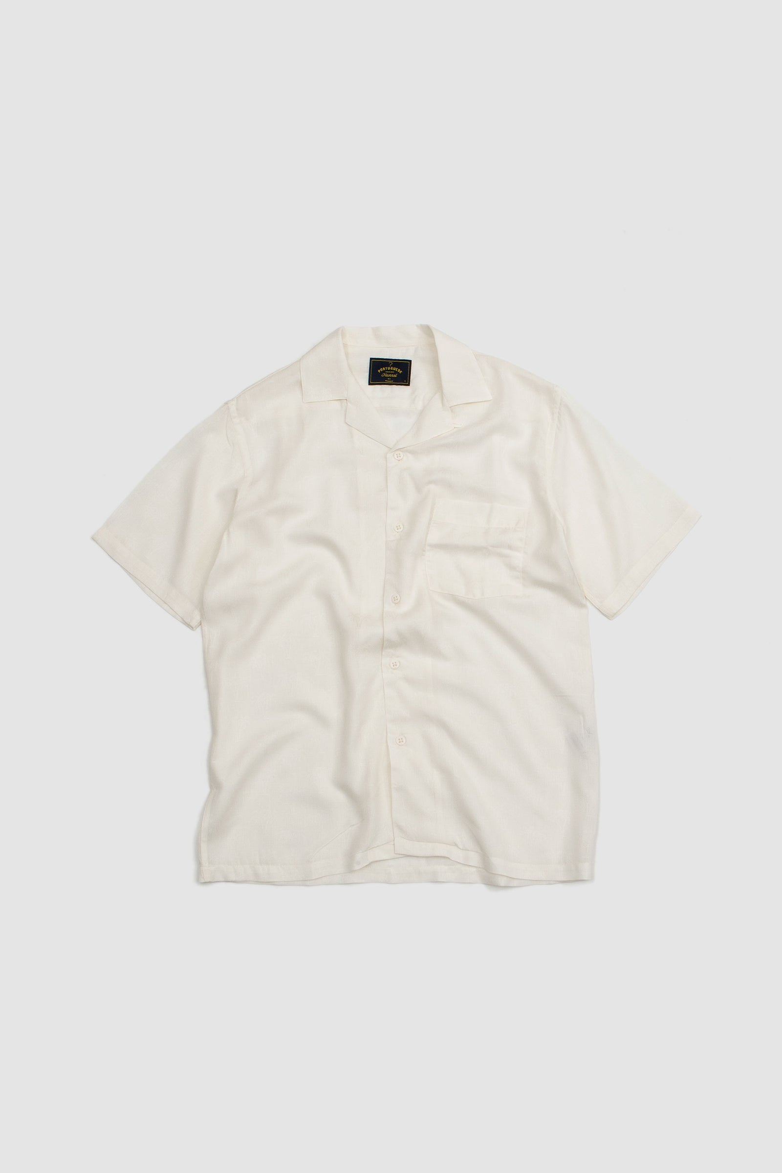 SPORTIVO STORE_Modal Jacquard Palm Tree Shirt White_2