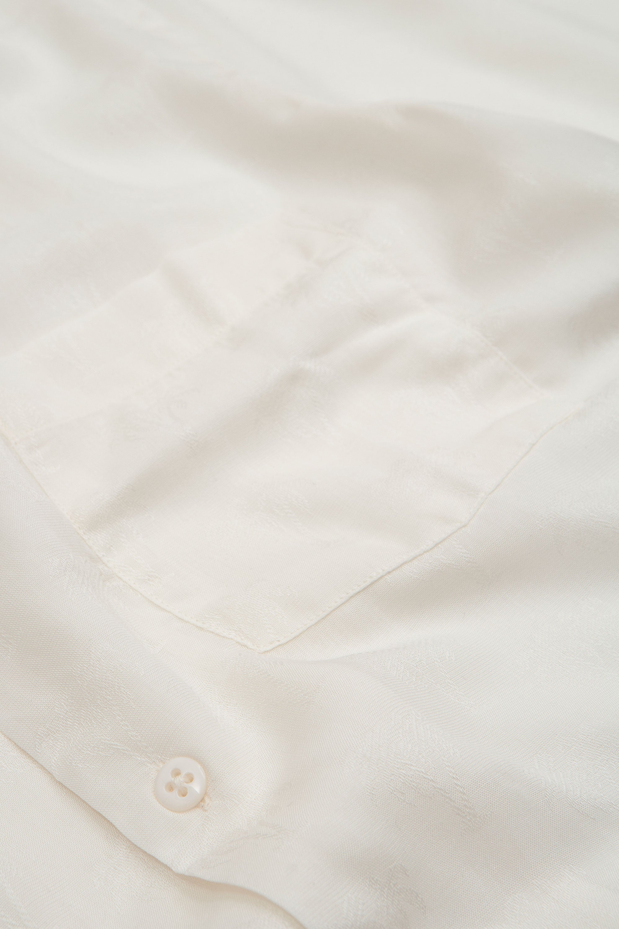 Modal Jacquard Palm Tree Shirt White