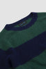 SPORTIVO STORE_Crew Over Alpaca Stripe Green Navy_3