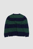 SPORTIVO STORE_Crew Over Alpaca Stripe Green Navy_5