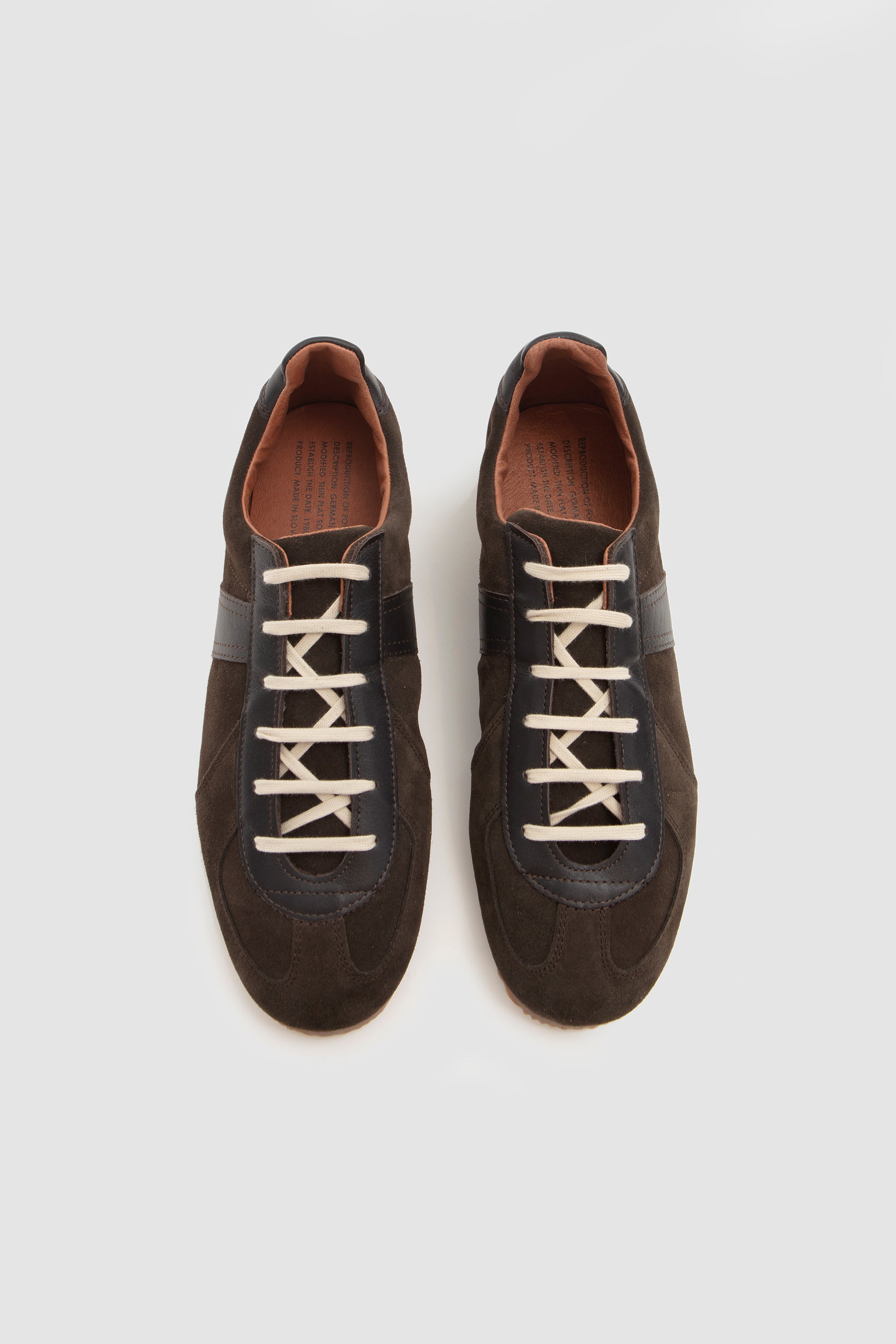 German Military Dark Brown Suede